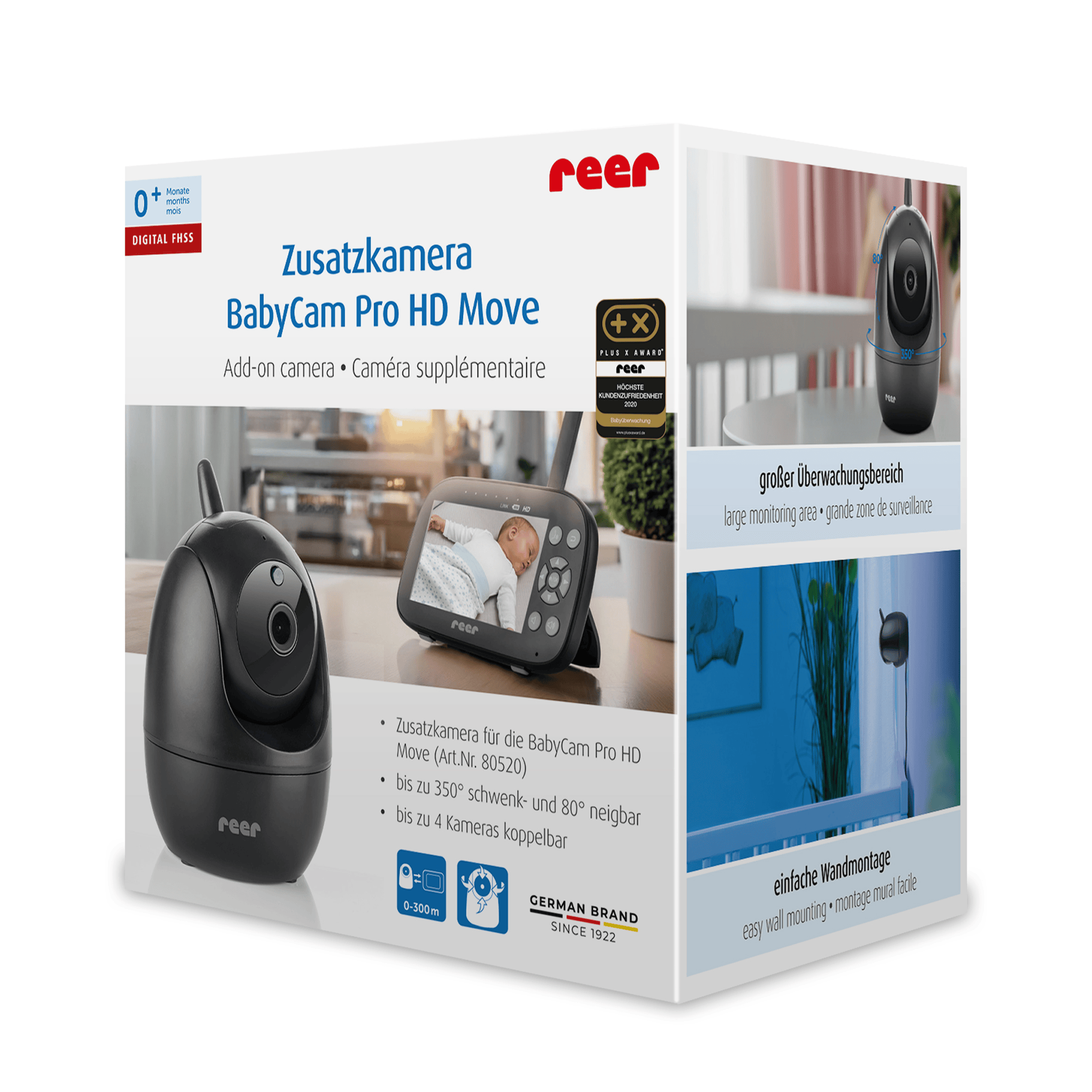 Video Babyphone, reer, Schwarz – Produktansicht
