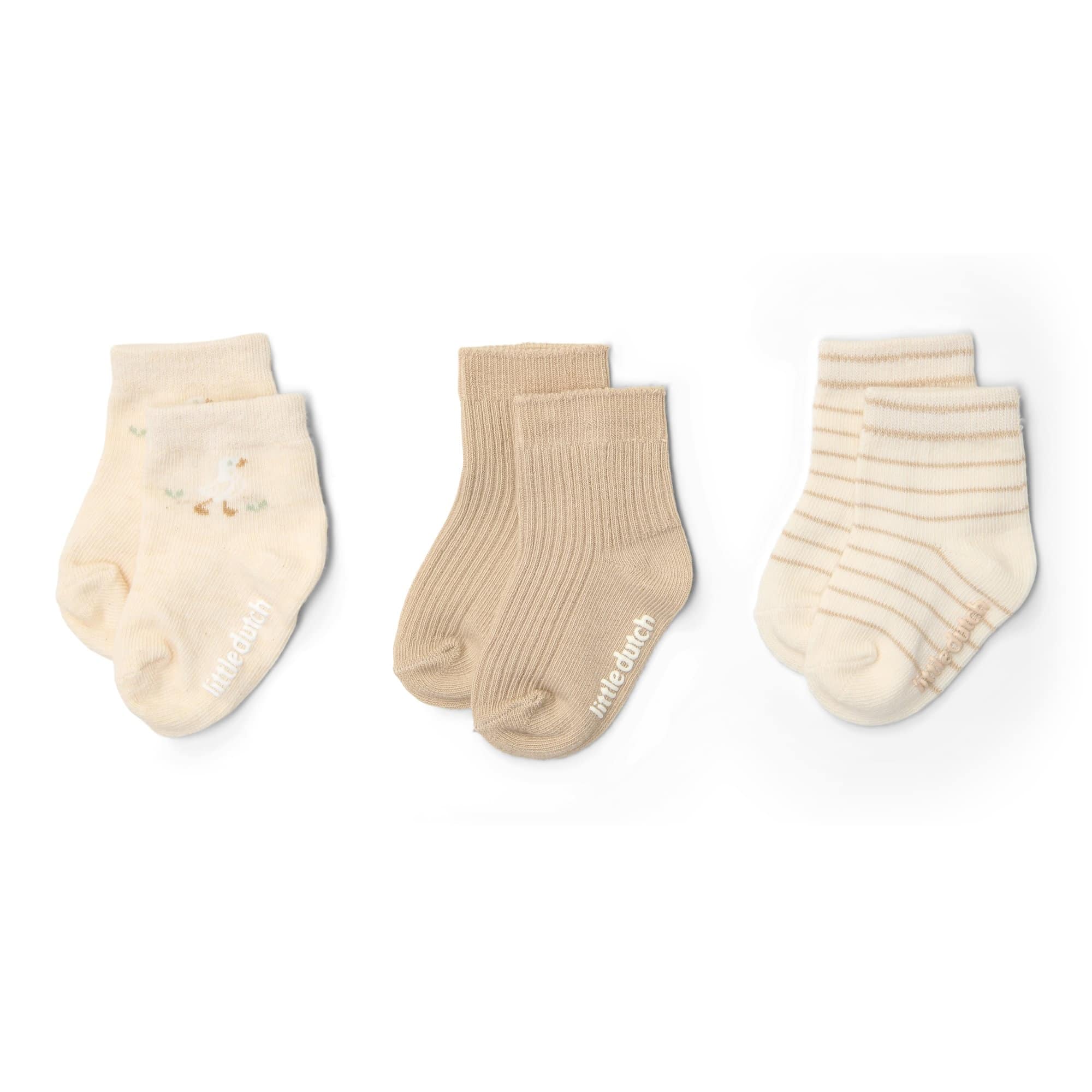 Socken & Strumpfhosen, LITTLE DUTCH, Beige – Besonderheit: aus hochwertigem Baumwoll-Mix