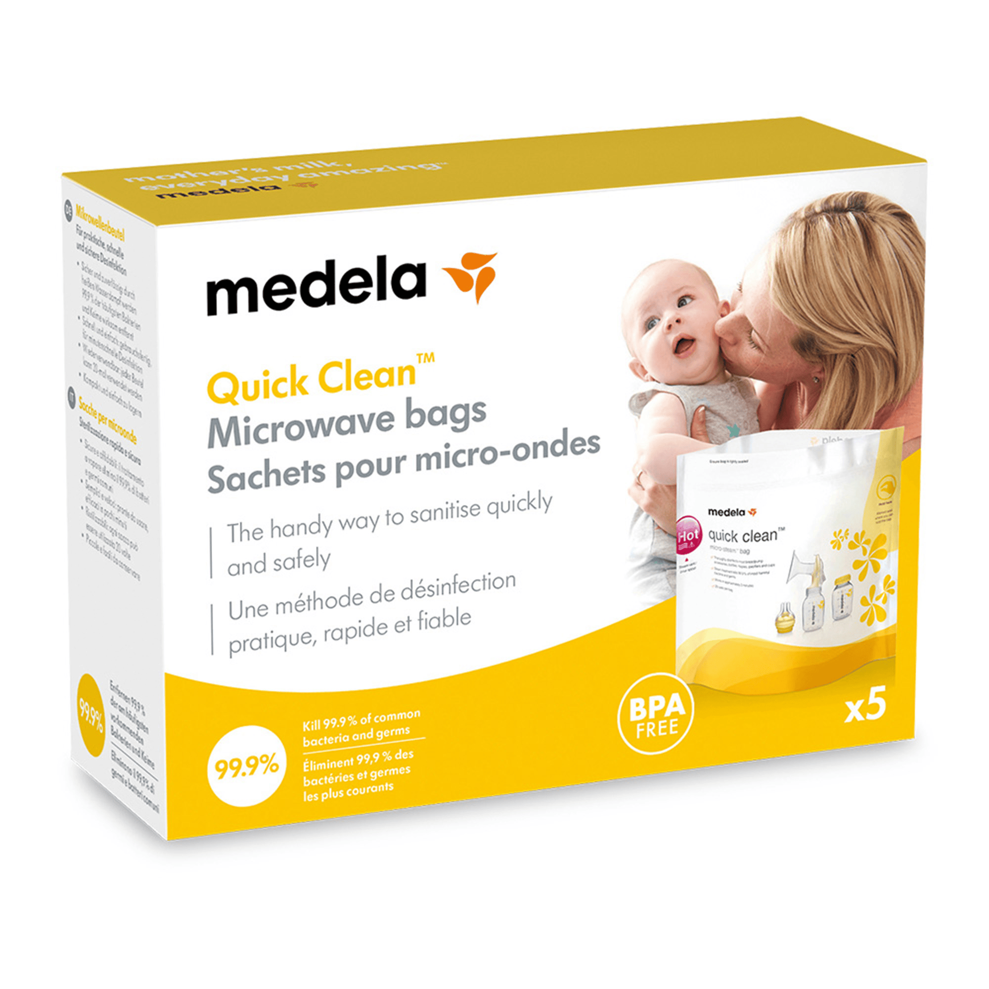 Vaporisatoren, medela, Gelb – Produktansicht