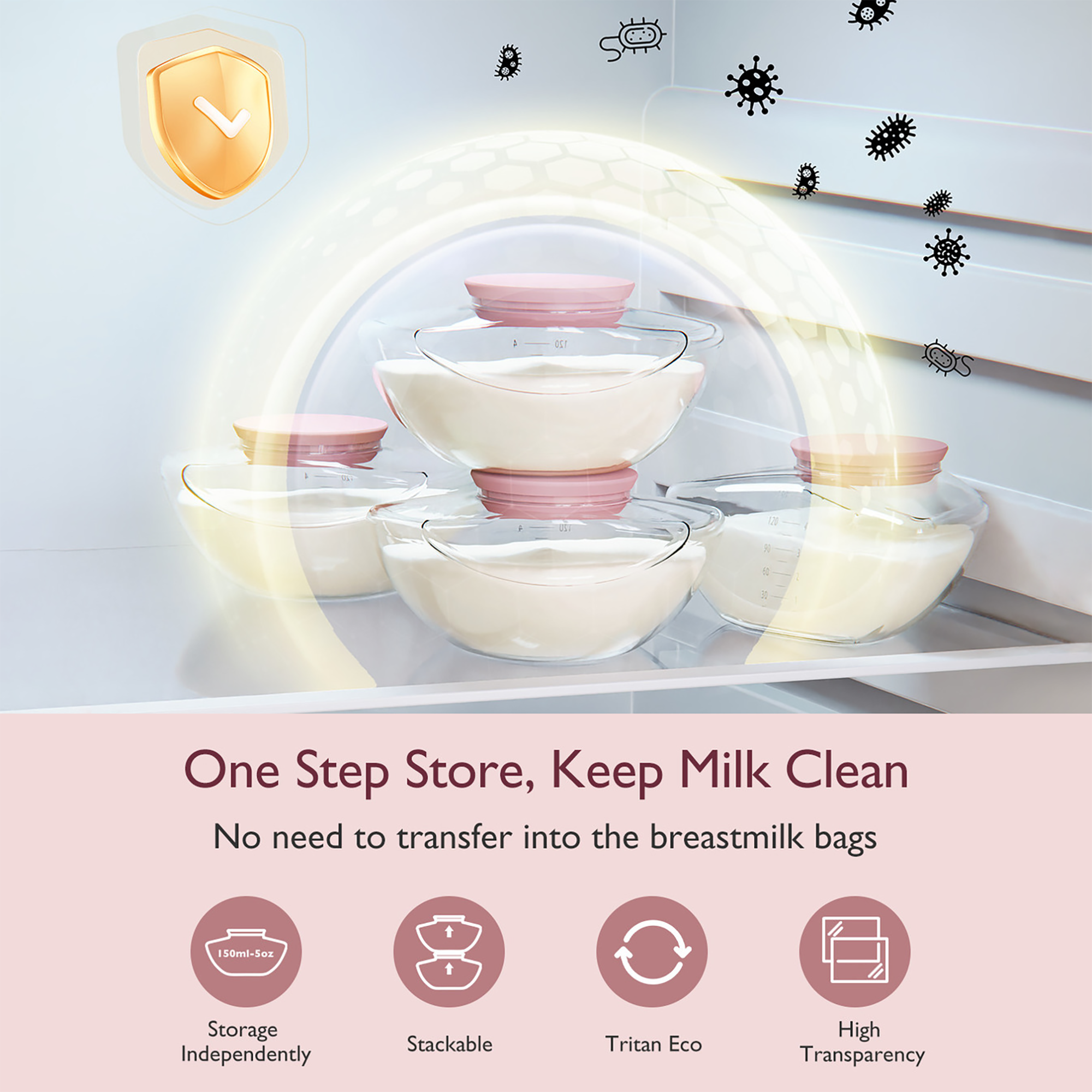 Milchpumpen, momcozy, Pink – Produktansicht
