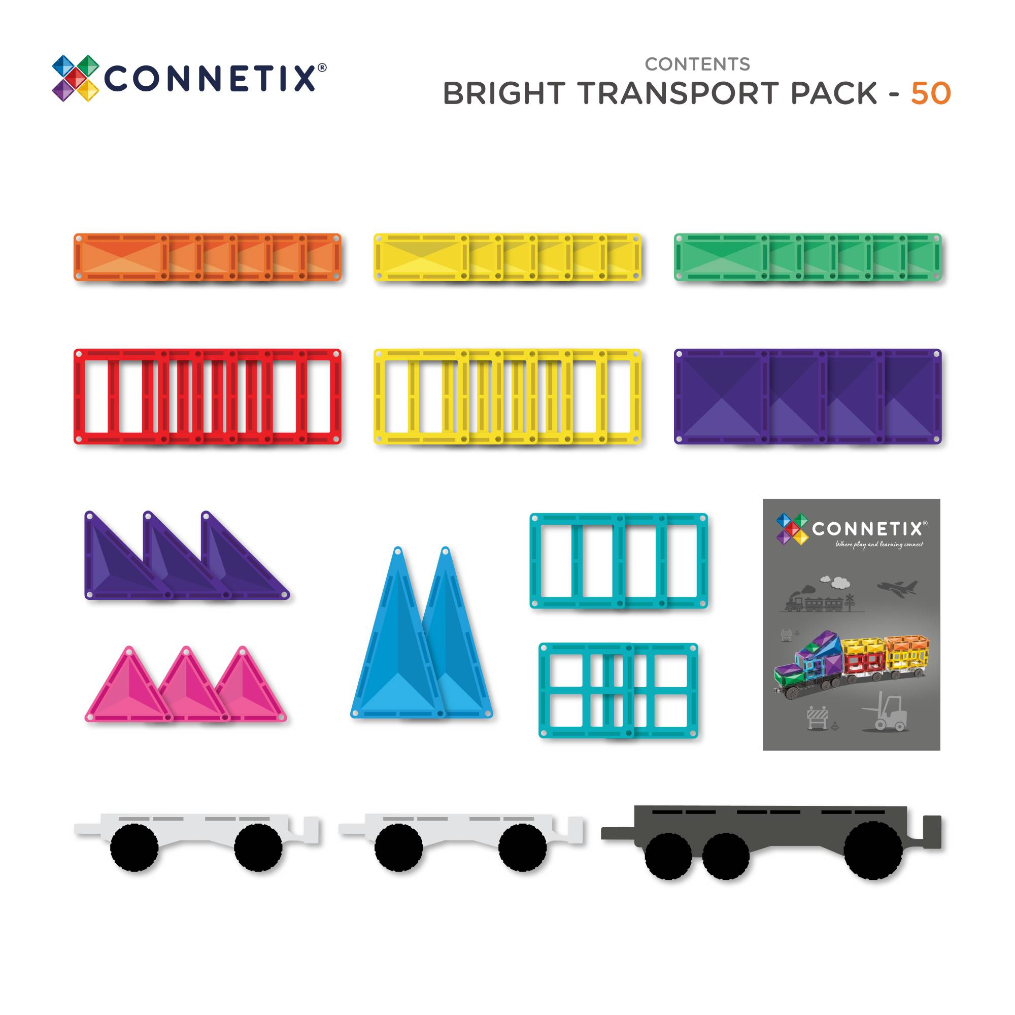 Bausteine, Connetix, Grau – Produktansicht