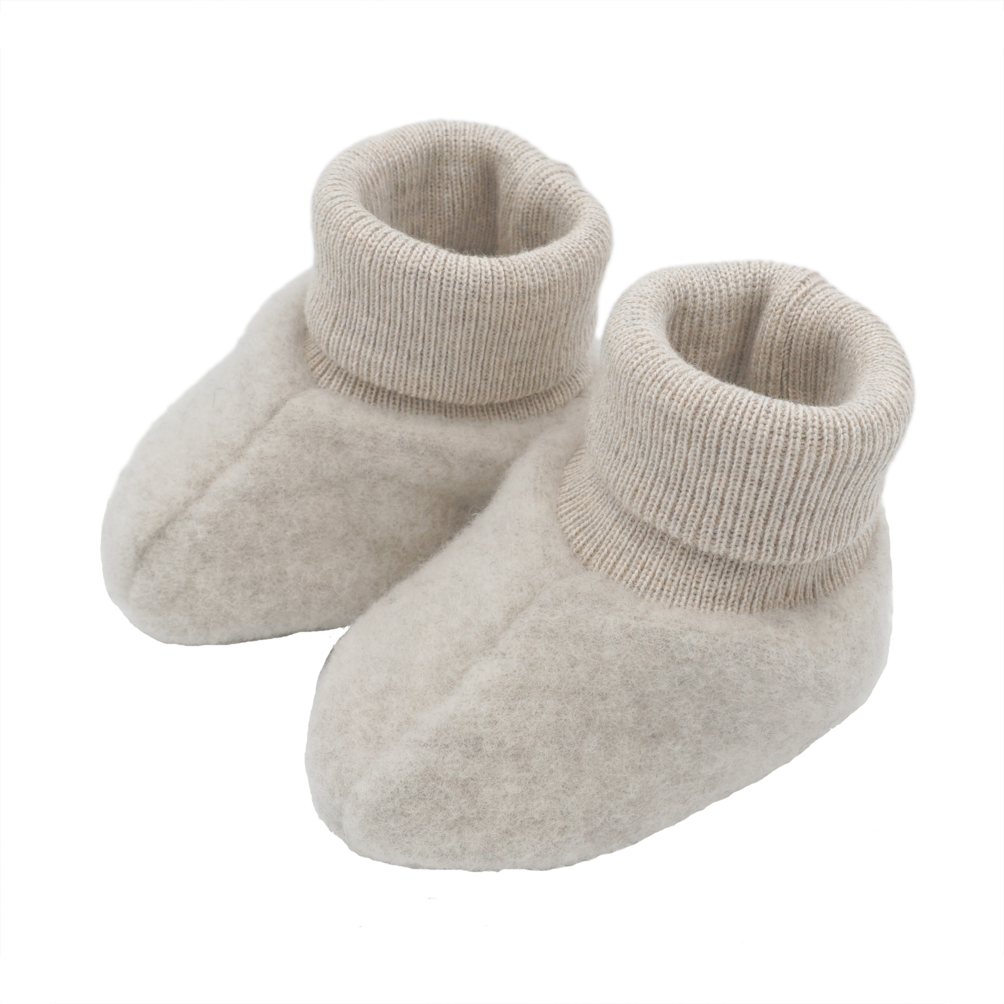 Babyschuhe, MaxiMo, Beige – Besonderheit: aus Wolle