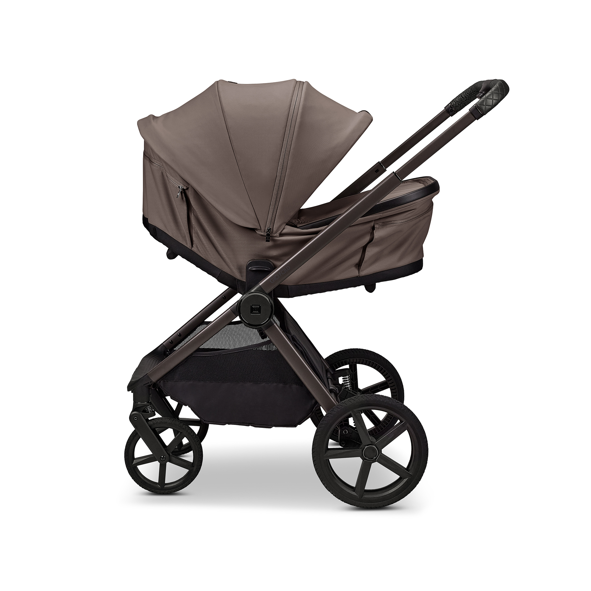 Kombi-Kinderwagen, MOON, Beige – Produktansicht