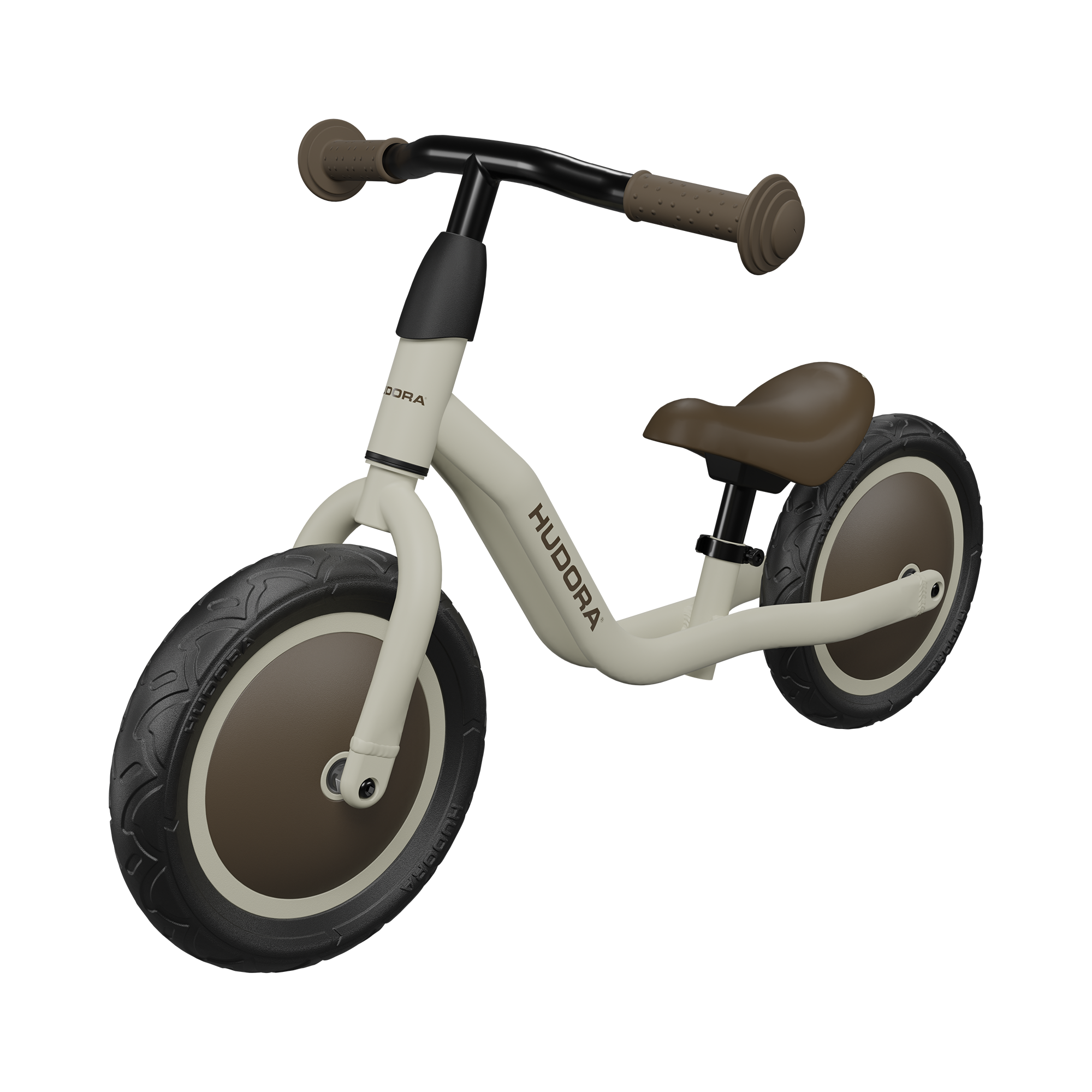 Laufräder, HUDORA, Beige – Besonderheit: höhenverstellbarer Sattel