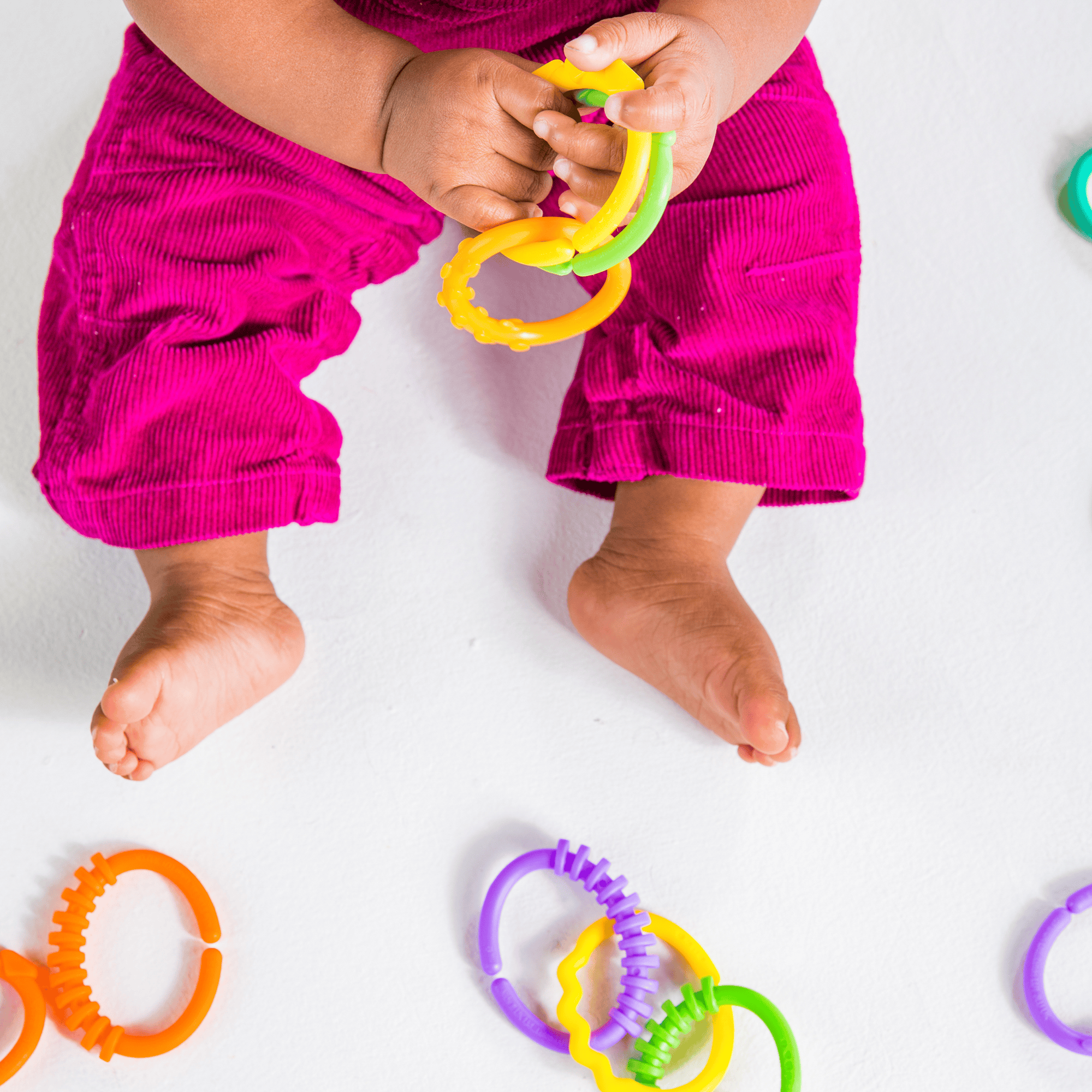 Kinderwagenketten, BrightStarts, Mehrfarbig – Produktansicht