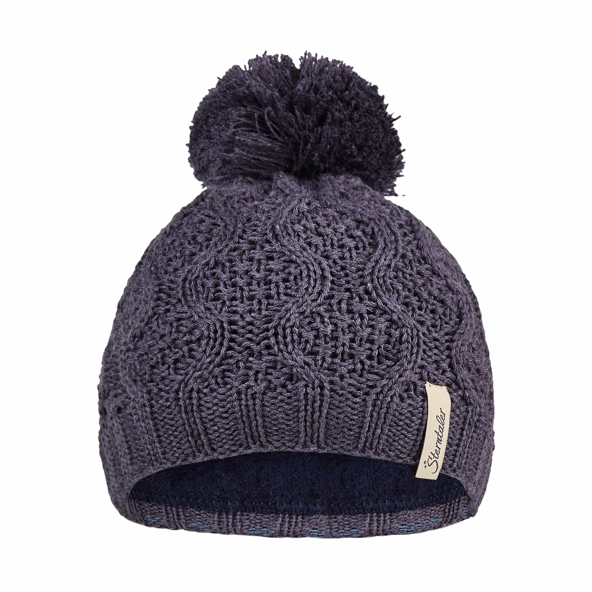 Strickmützen, Sterntaler, Blau – Besonderheit: aus Baumwollmischgewebe in Strickoptik