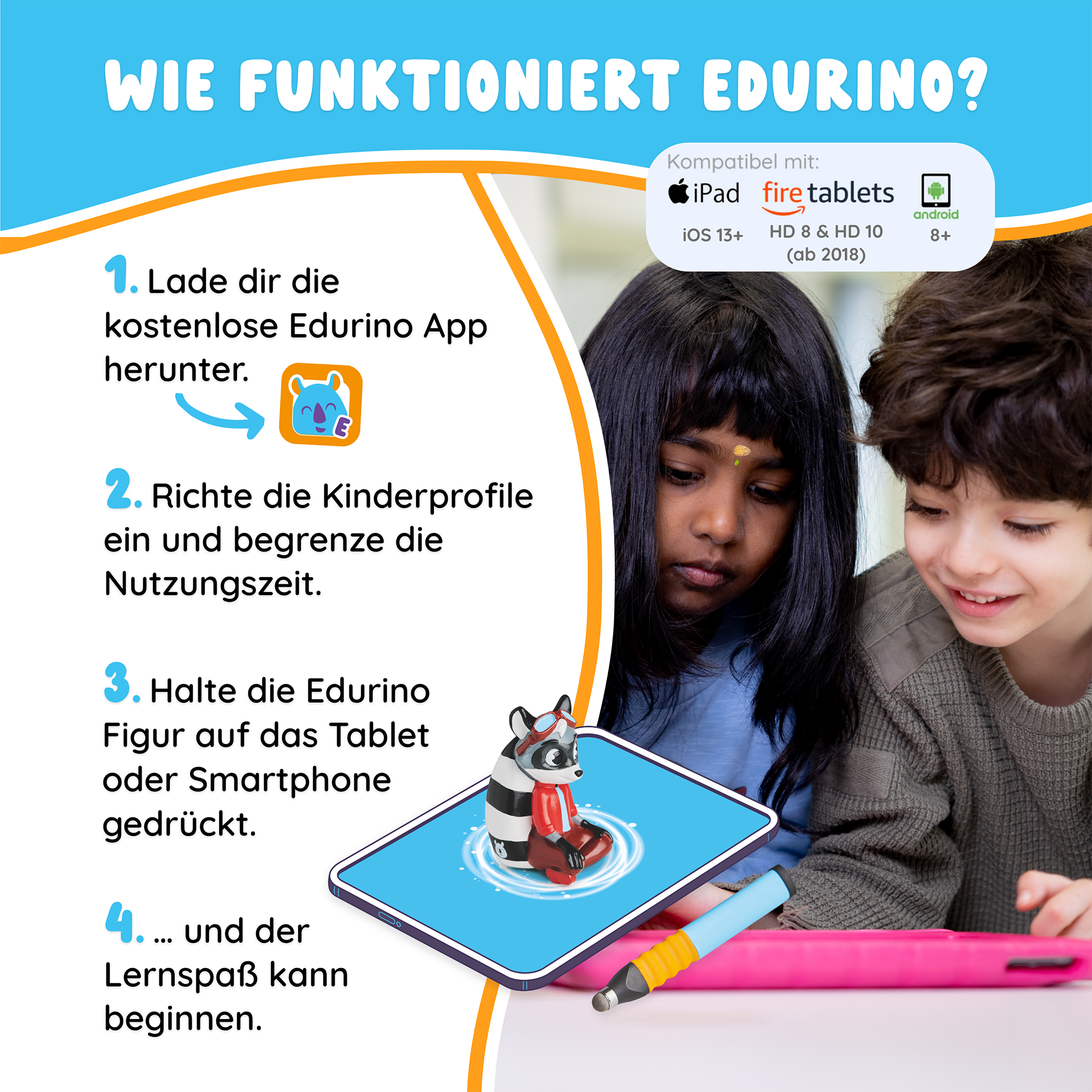 Spielfiguren, EDURINO, Mehrfarbig – Produktansicht