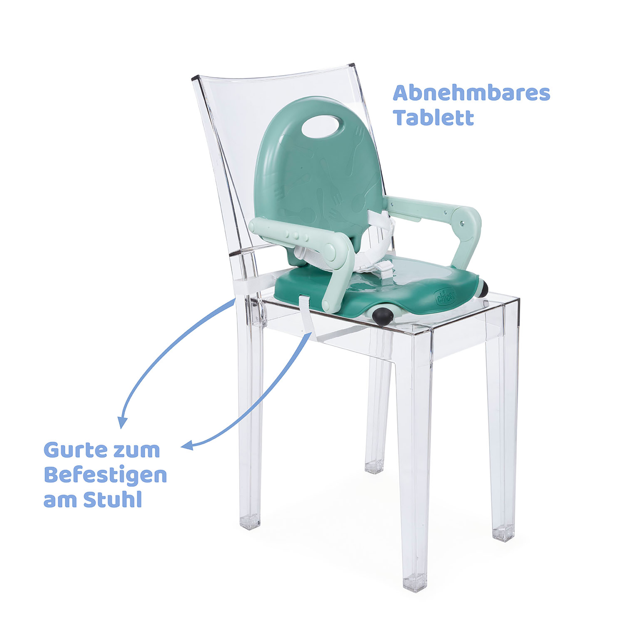 Reisehochstühle, chicco, Türkis – Produktansicht