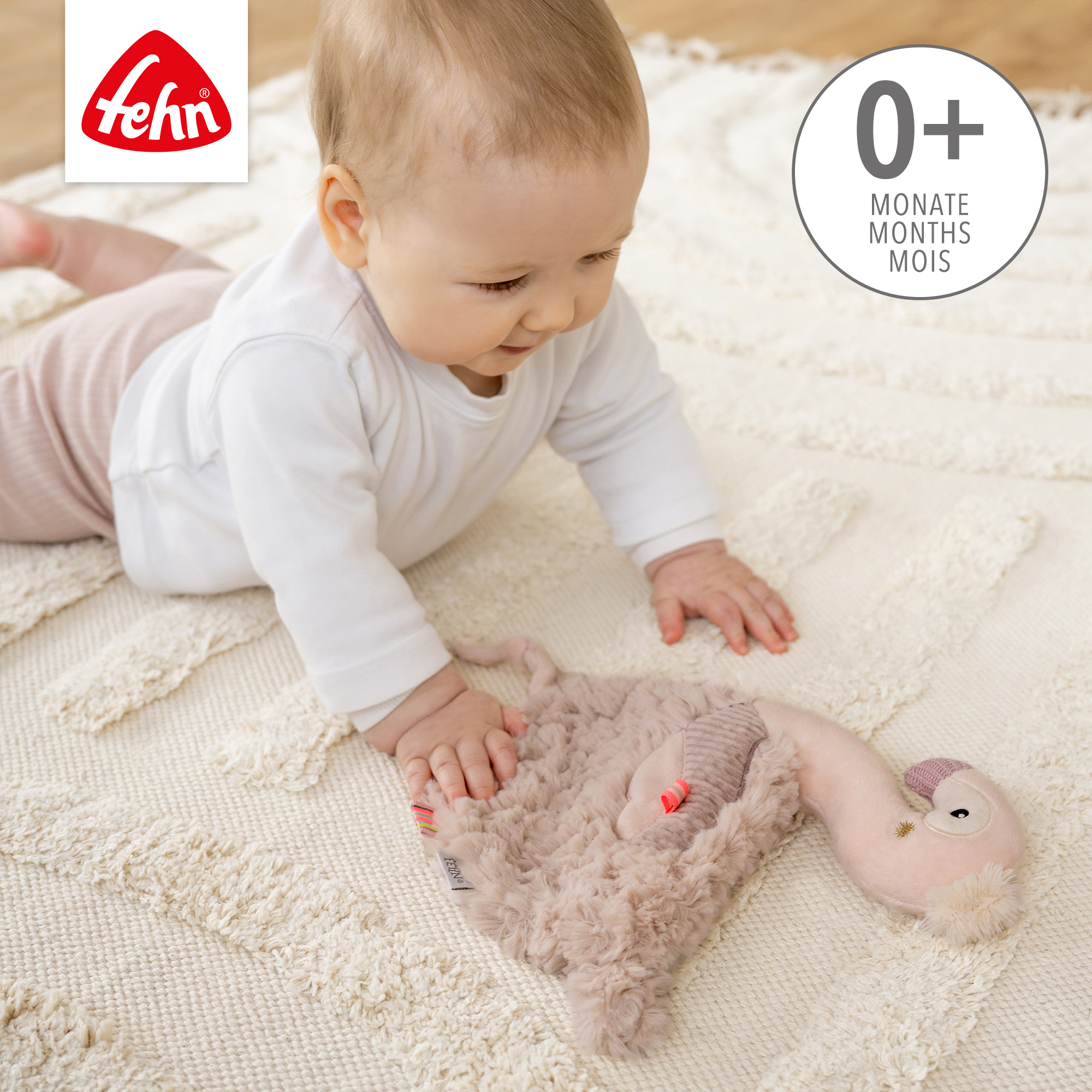 Schmusetücher, fehn, Pink – Produktansicht