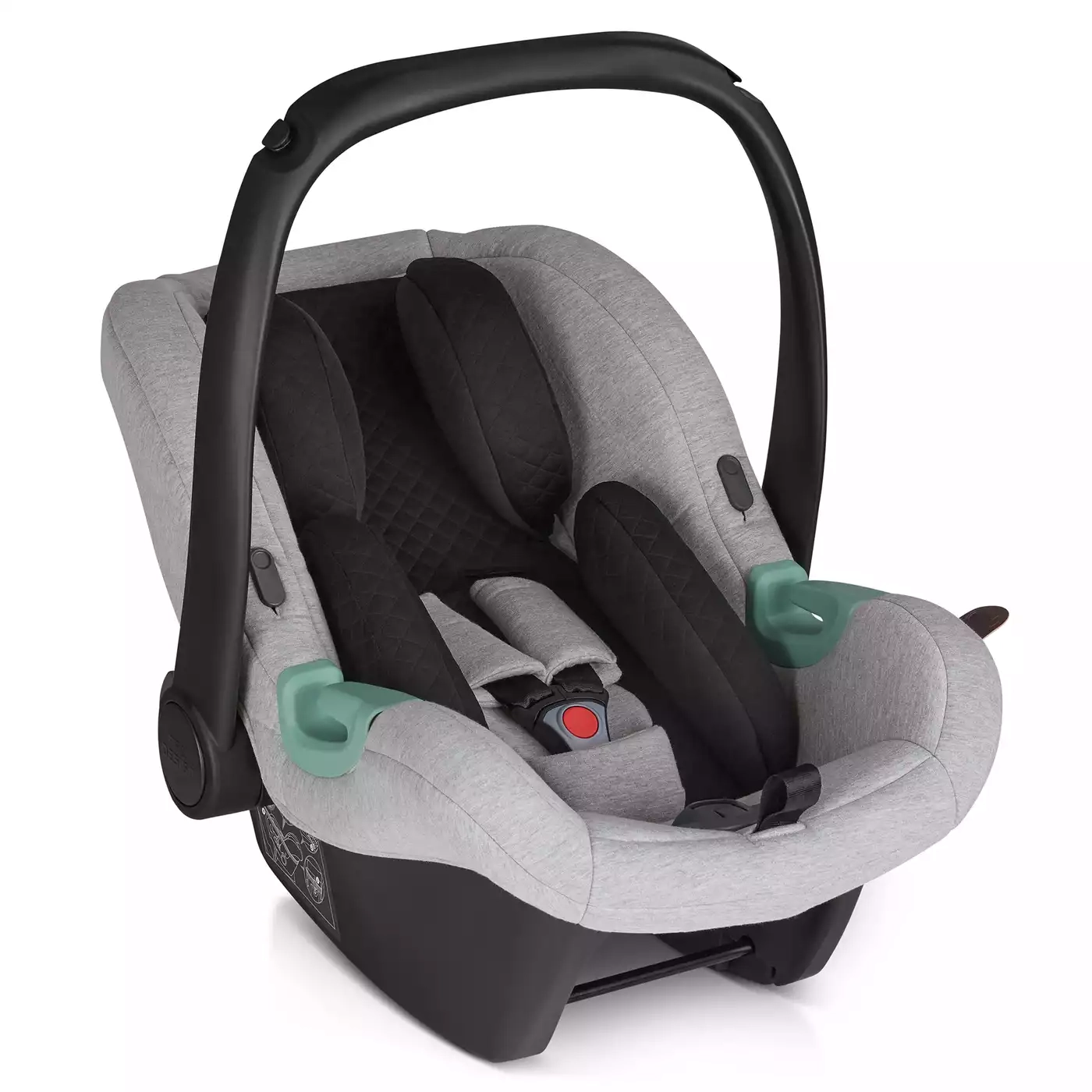 Babyschalen 0-13 kg, Gruppe 0+, ABC DESIGN, Grau – Besonderheit: leichtes Tragen & unkomplizierter Einbau