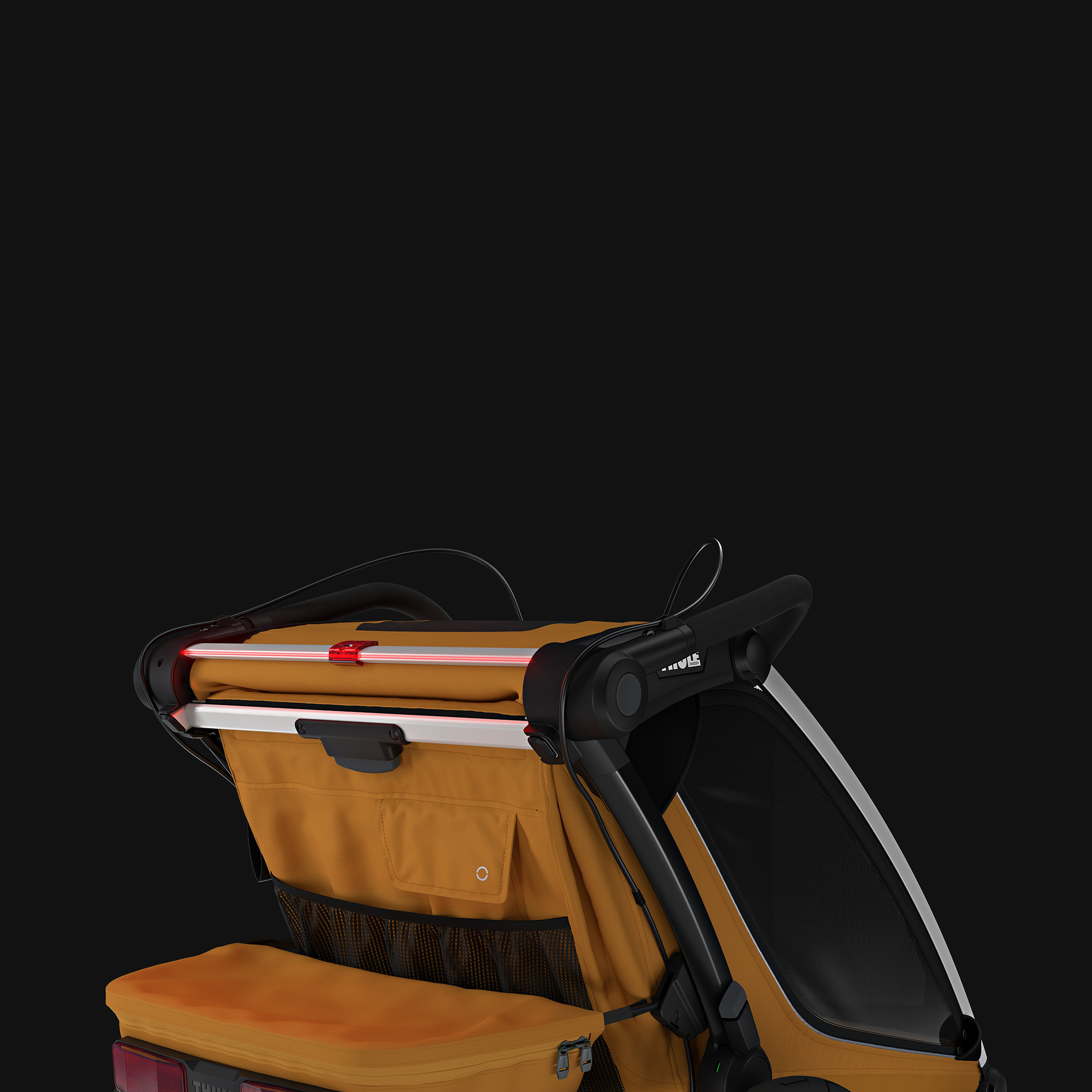 Fahrradanhänger, THULE, Gelb – Produktansicht