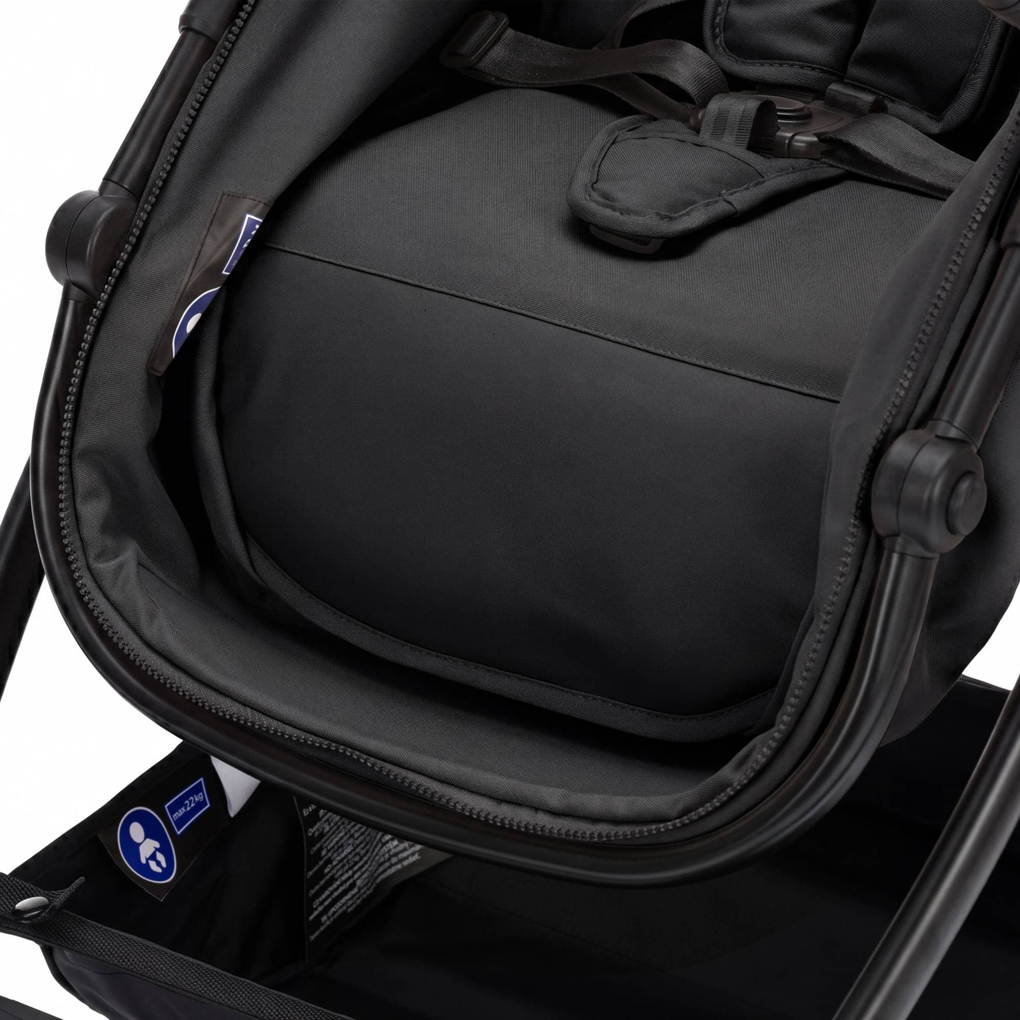 Kombi-Kinderwagen, LITTLE ONE, Schwarz – Produktansicht