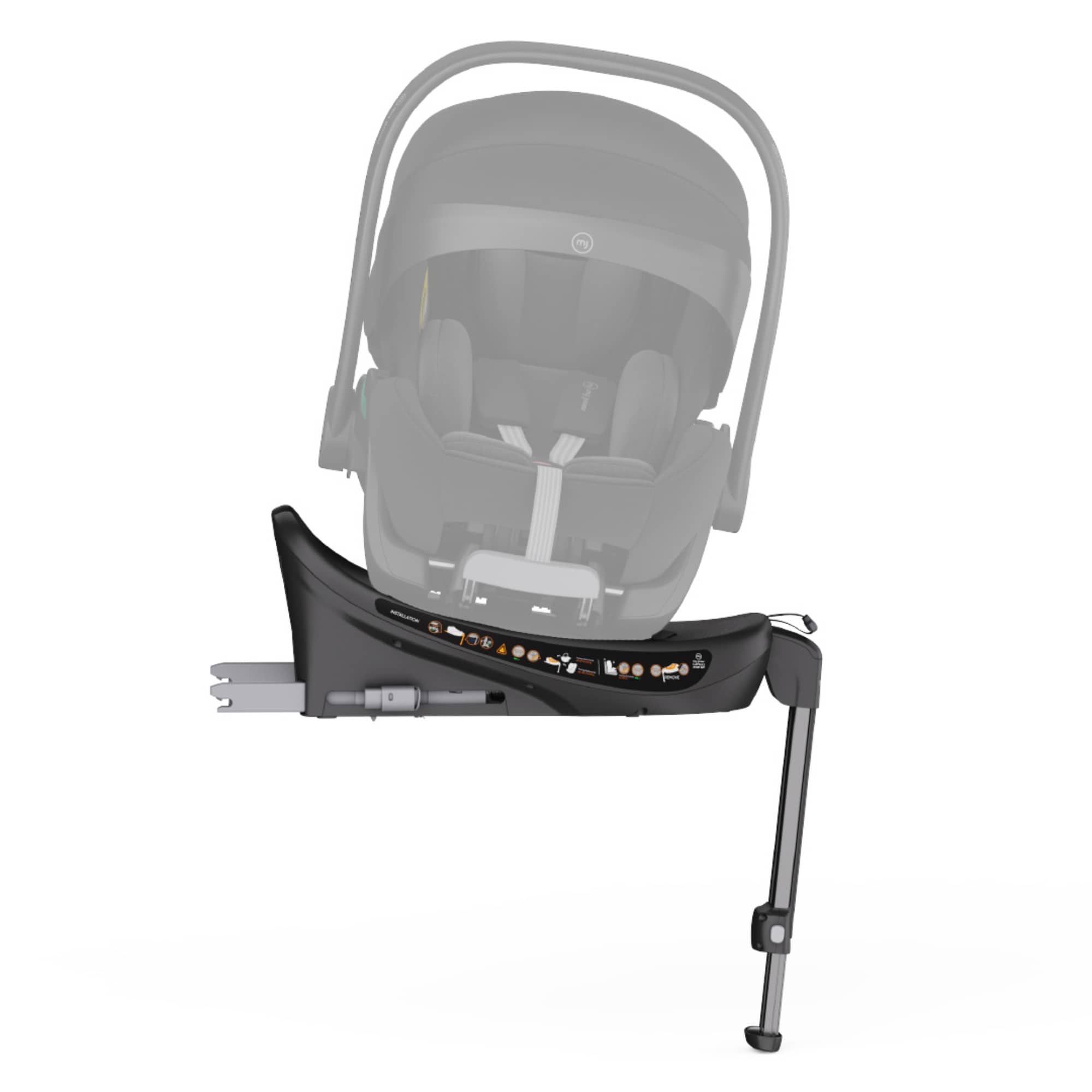Isofix Stationen, My junior, Schwarz – Besonderheit: schnelles Anbringen mittels Isofix Konnektoren