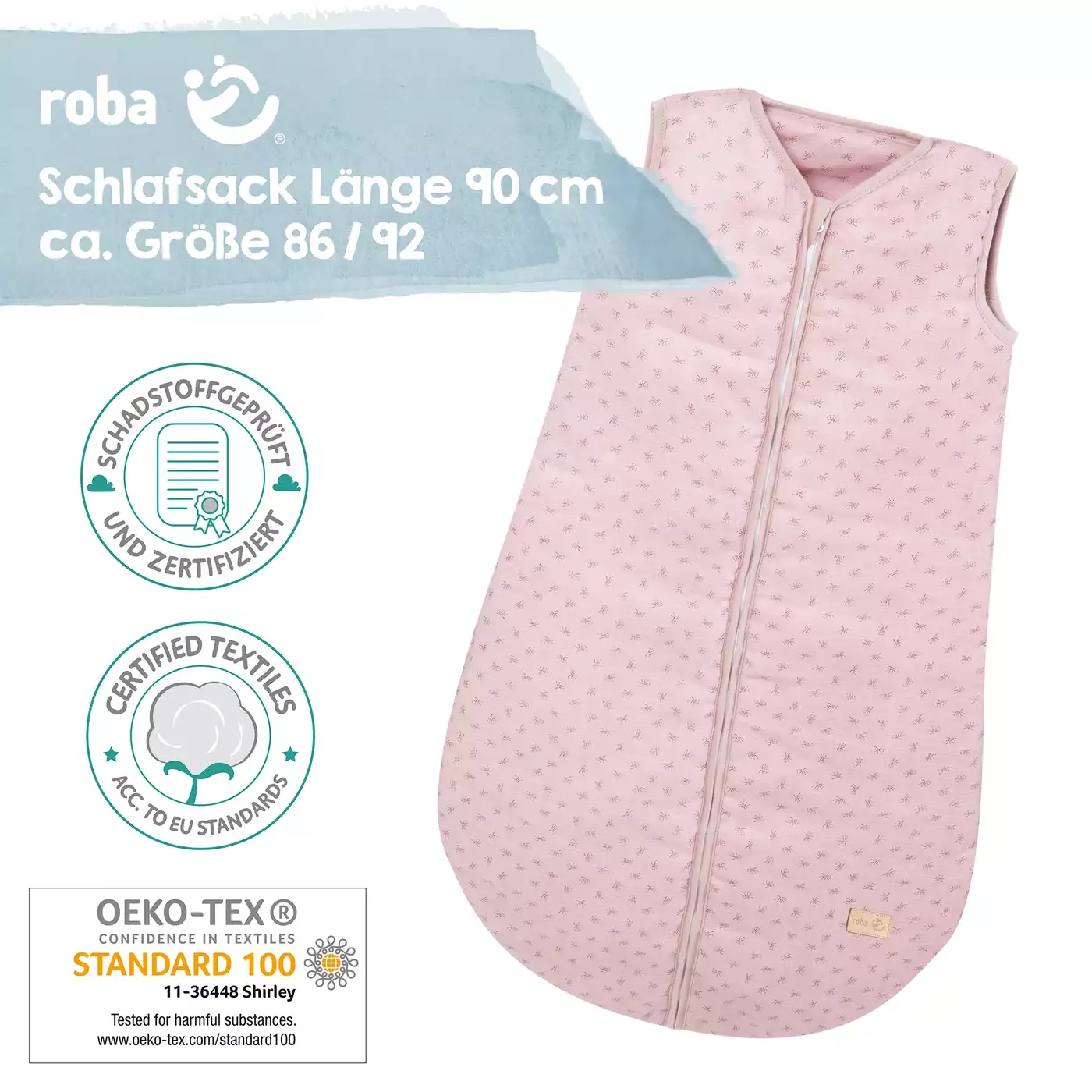 Ganzjahresschlafsäcke, roba, Pink – Produktansicht