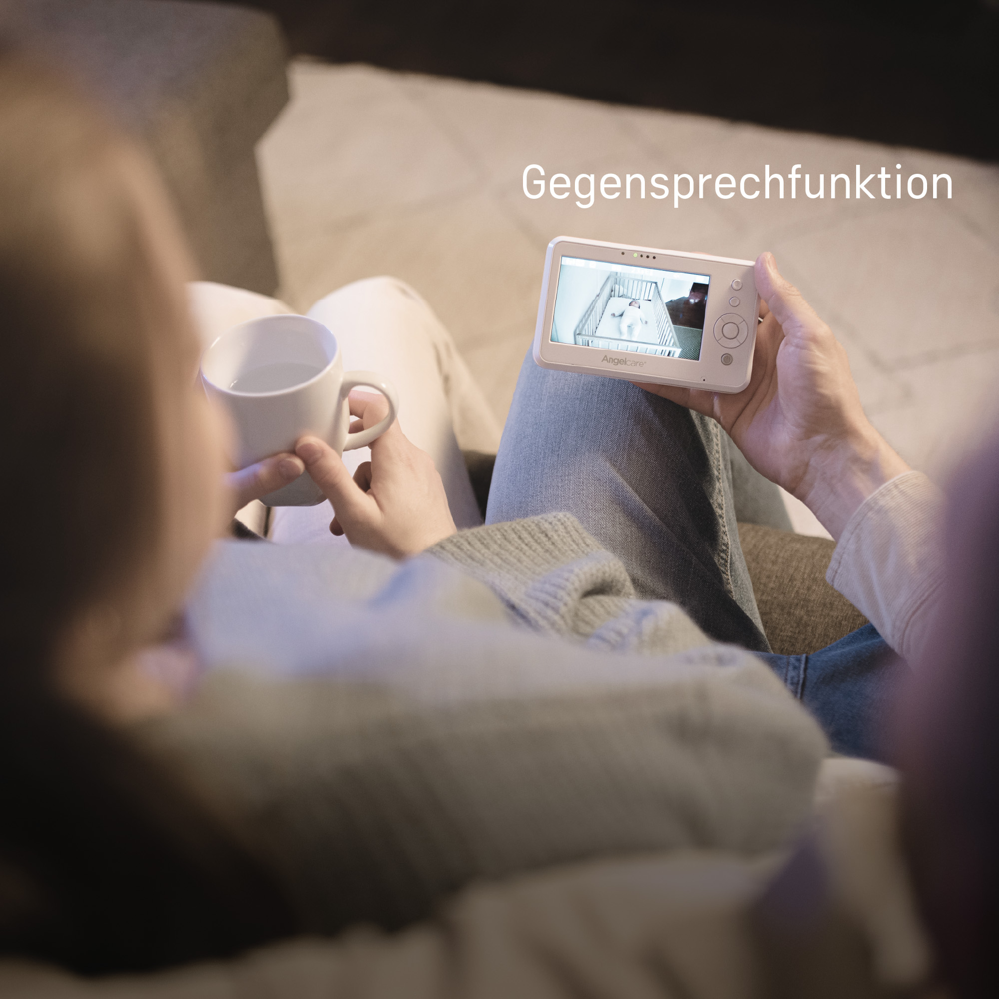 Video Babyphone, Angelcare, Weiß – Produktansicht