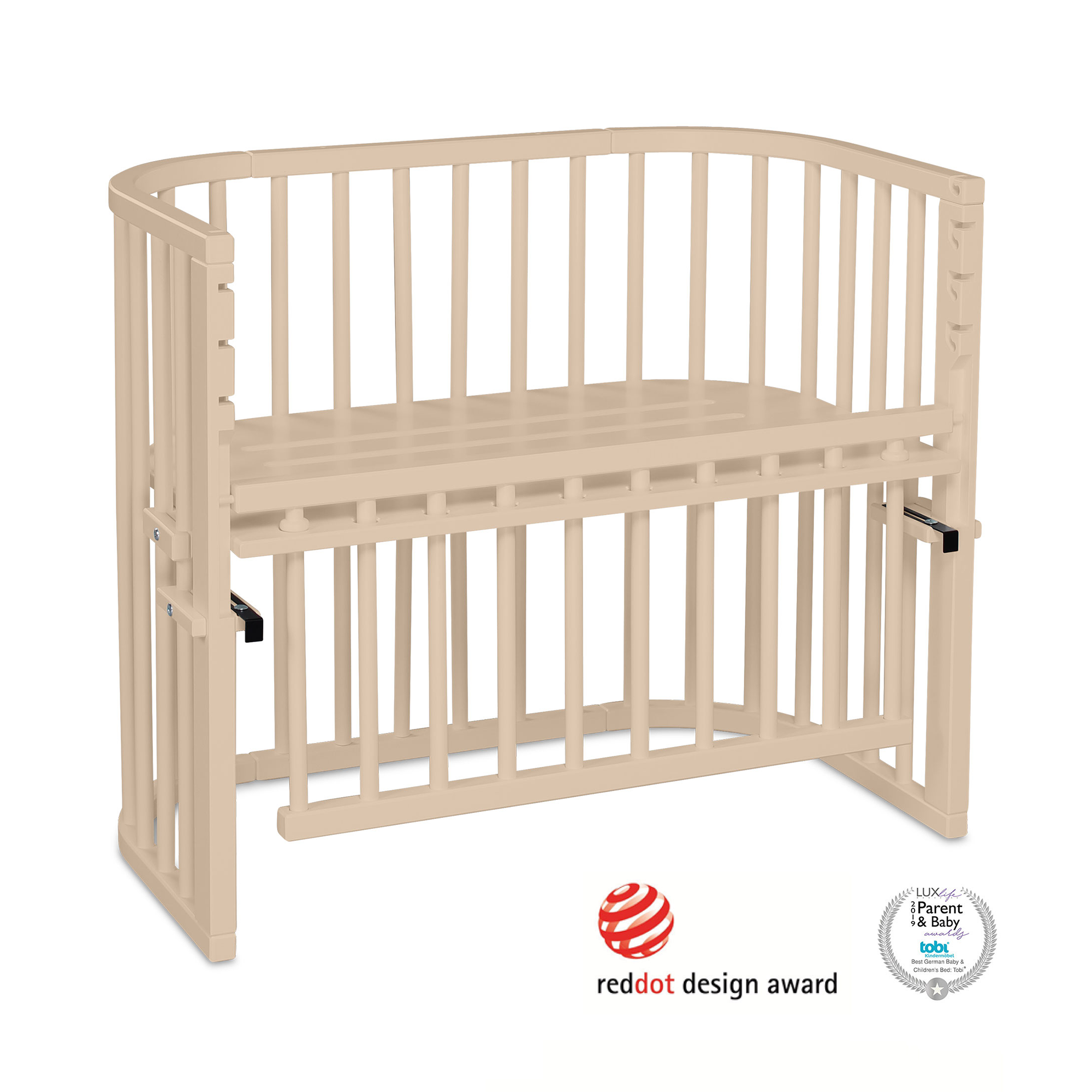 babybay, Beige – Besonderheit: stufenlos höhenverstellbar