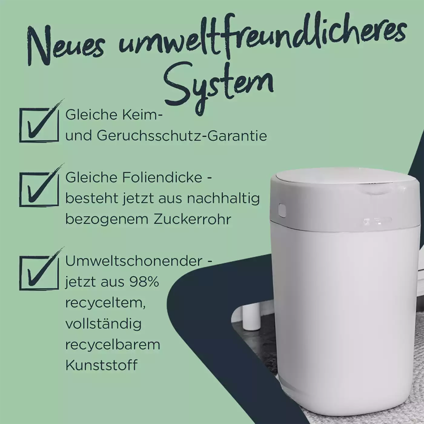 Windeleimer, tommee tippee, Grau – Produktansicht