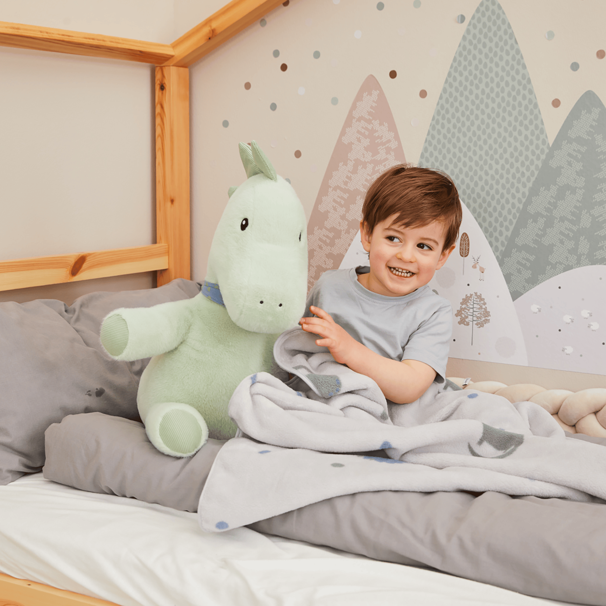 Kuscheltiere, Sterntaler, Grün – Besonderheit: kuschelweicher Begleiter zum Schmusen und Spielen