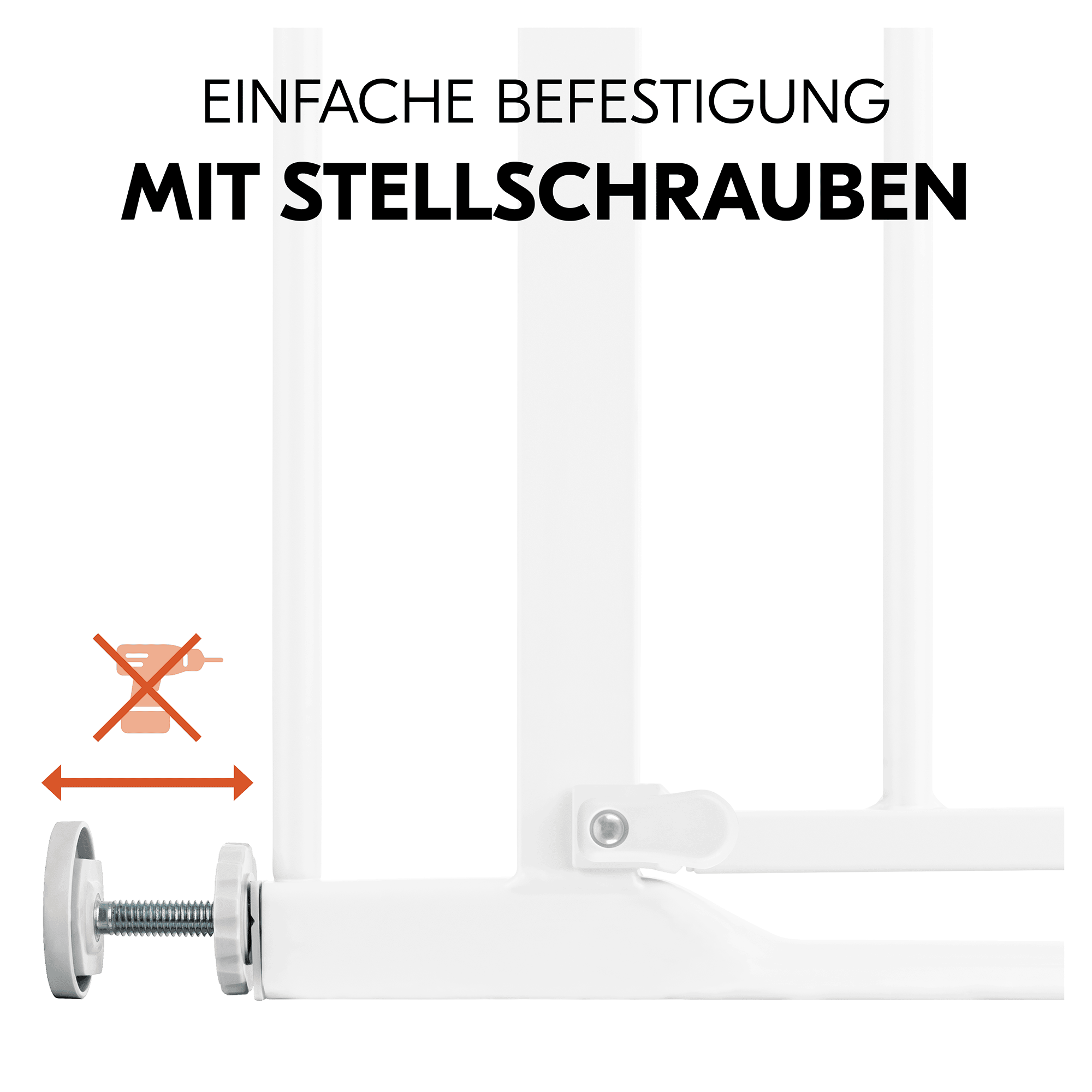 Tür- & Treppenschutzgitter, hauck, Weiß – Produktansicht