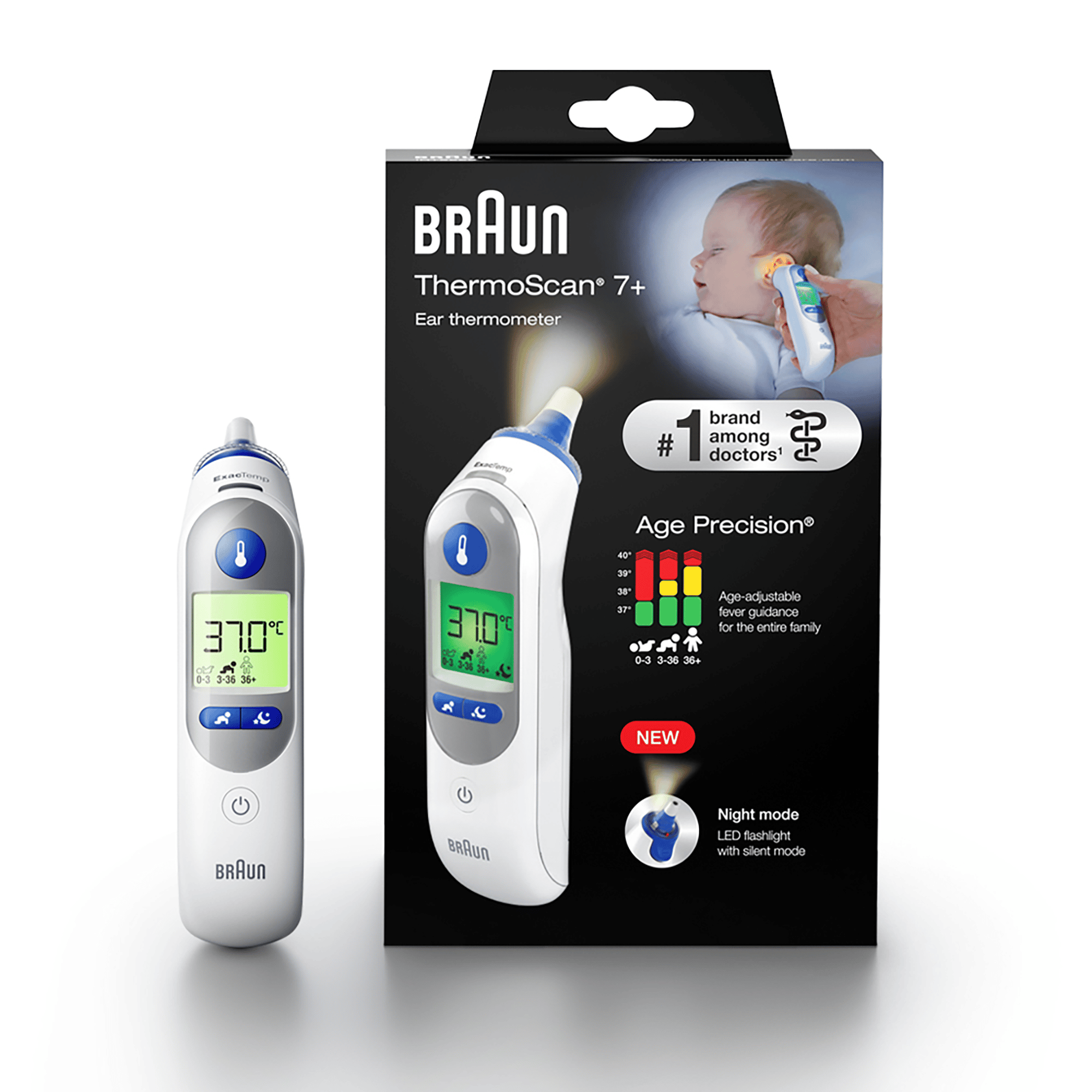 ThermoScan® 7+ Ohrthermometer BRAUN 2000580905403 8