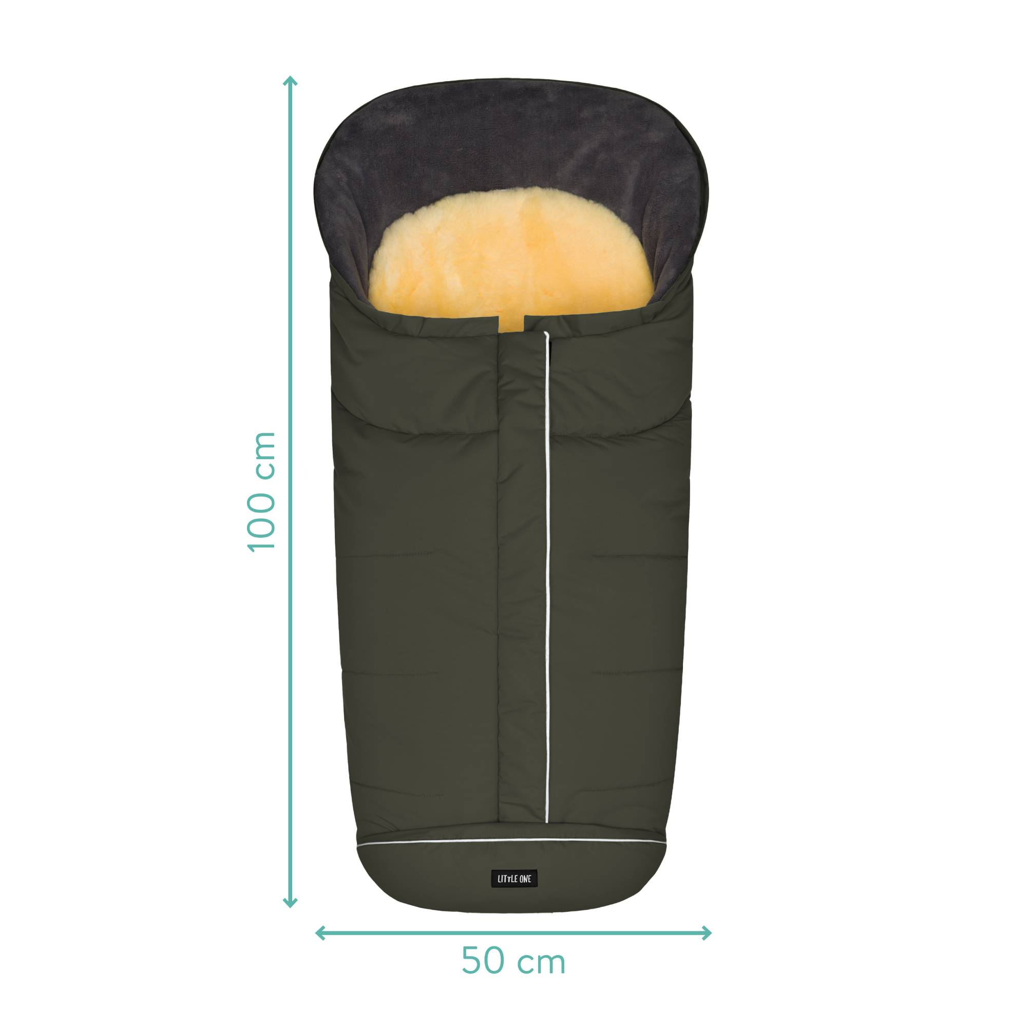 Fußsäcke, LITTLE ONE, Grün – Produktansicht