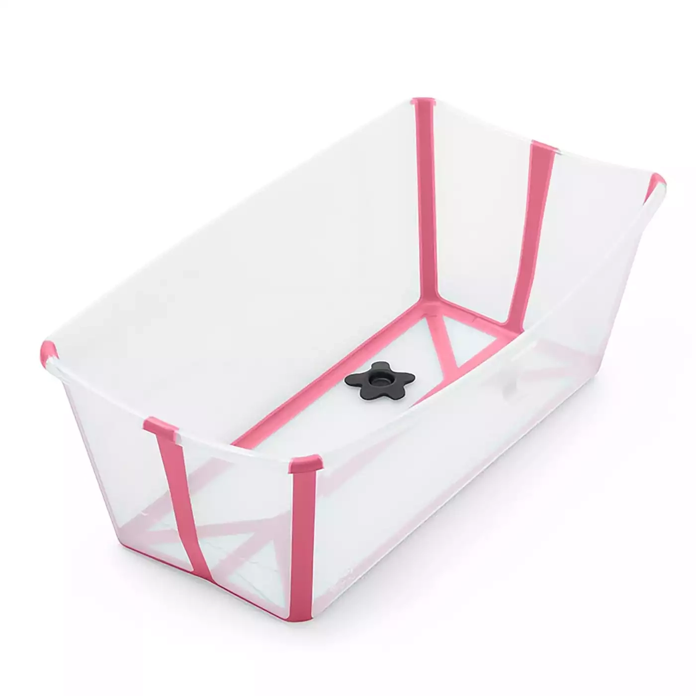 Flexi Bath® Transparent Pink mit hitzeempfindlichem Stöpsel STOKKE Pink 2000575278703 1