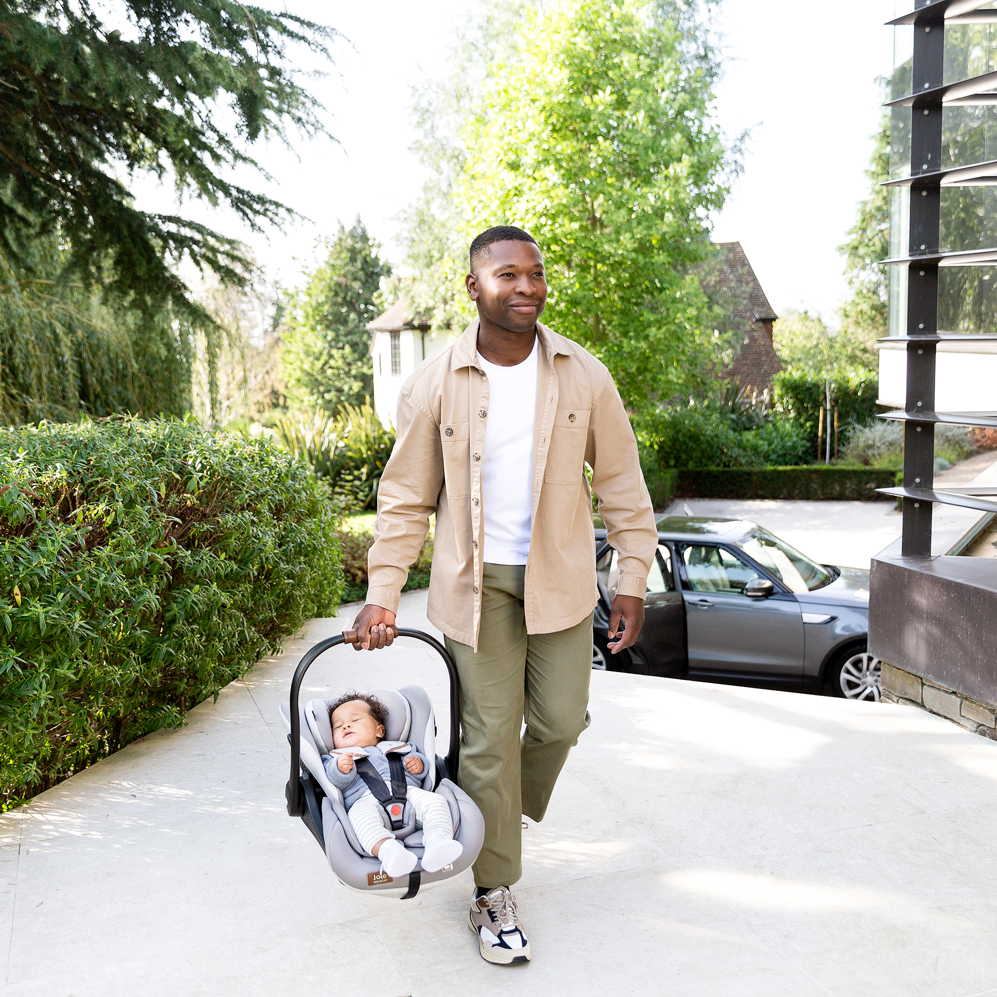 Babyschalen 0-13 kg, Gruppe 0+, Joie signature, Grau – Besonderheit: Set besteht aus Babyschale und Basisstation