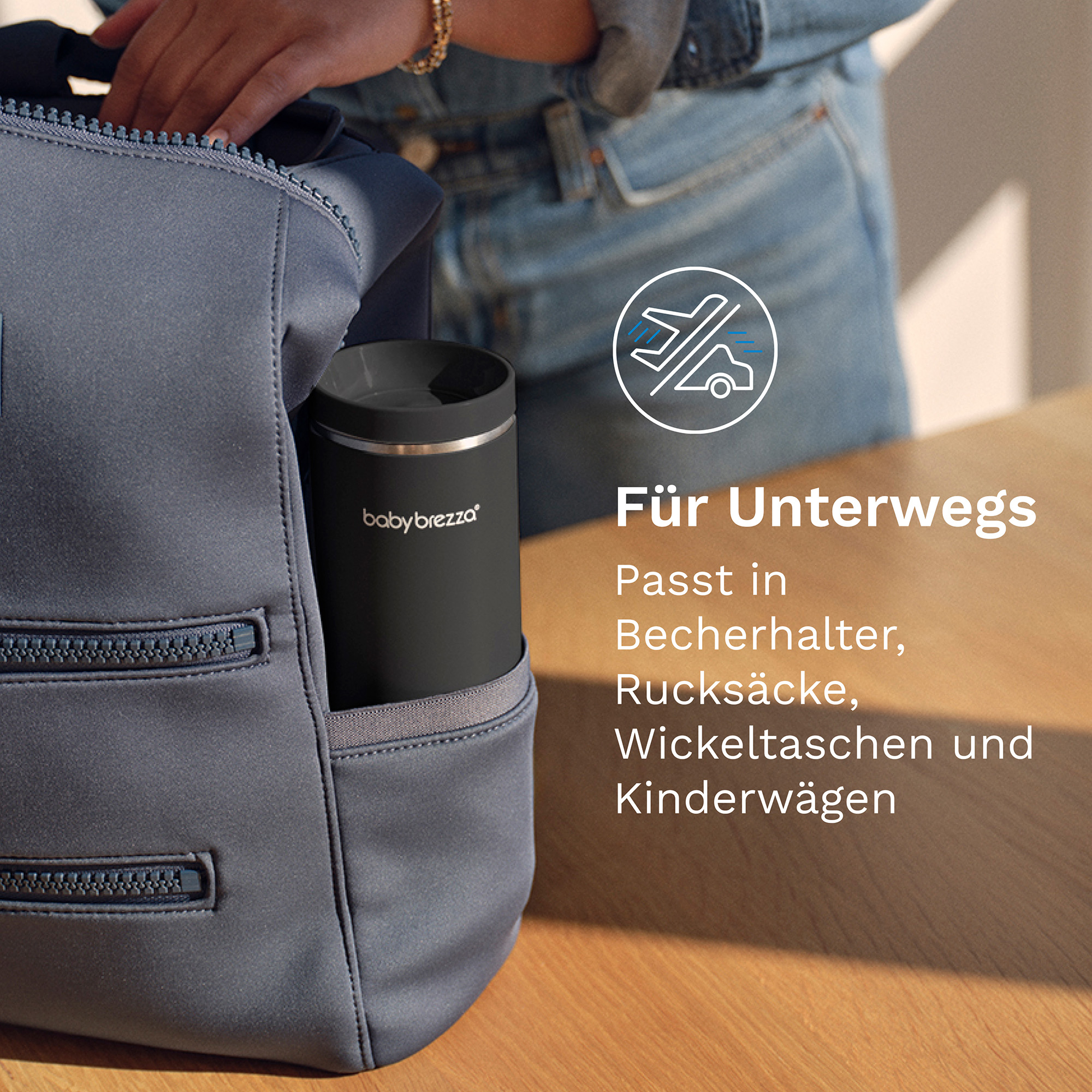 Babykostwärmer, babybrezza, Schwarz – Produktansicht