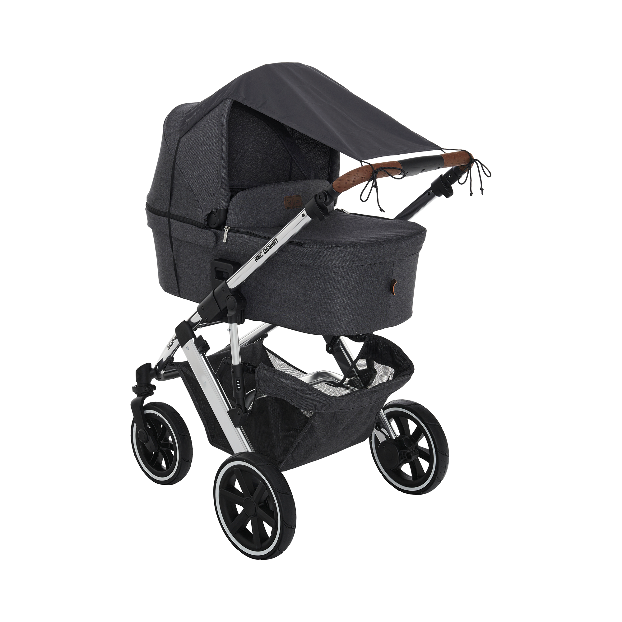 Sonnen- & Insektenschutz Kinderwagen, LITTLE ONE, Grau – Besonderheit: mit UV-Schutz 50+