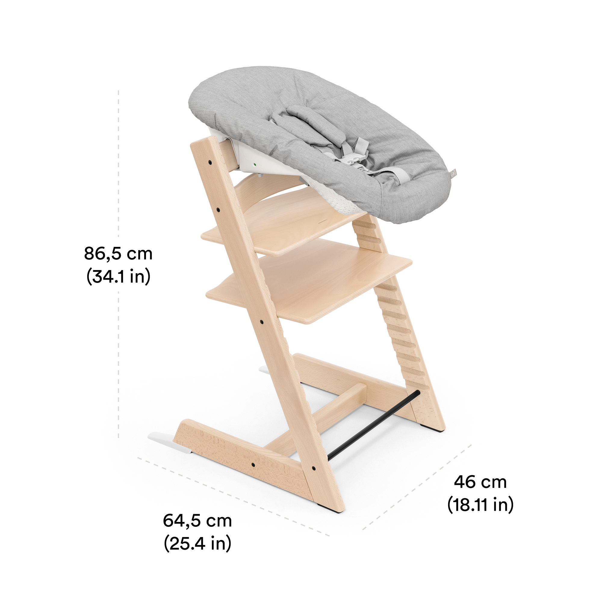 Treppenhochstühle, STOKKE, Beige – Produktansicht