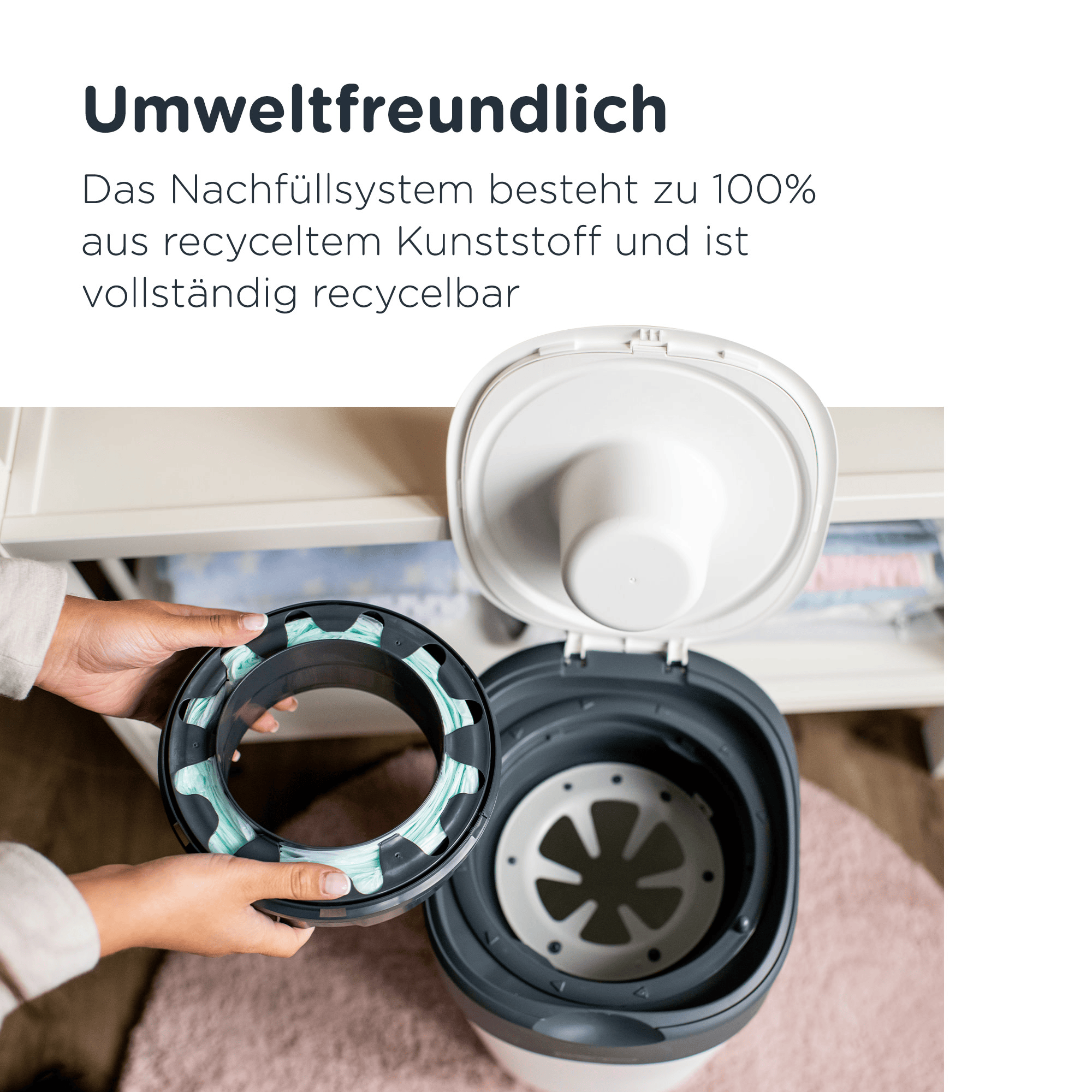 Windeleimer, tommee tippee, Weiß – Produktansicht