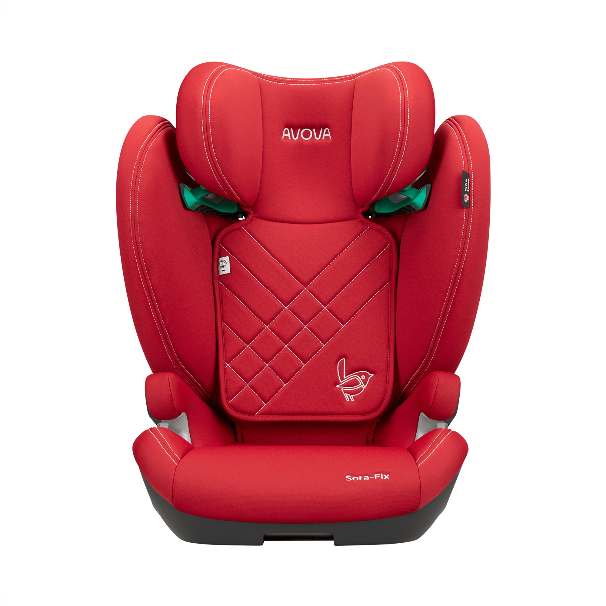 Kindersitze 15-36 kg, Gruppe 2/3, AVOVA, Rot – Besonderheit: extra leichter und breiter Sitz