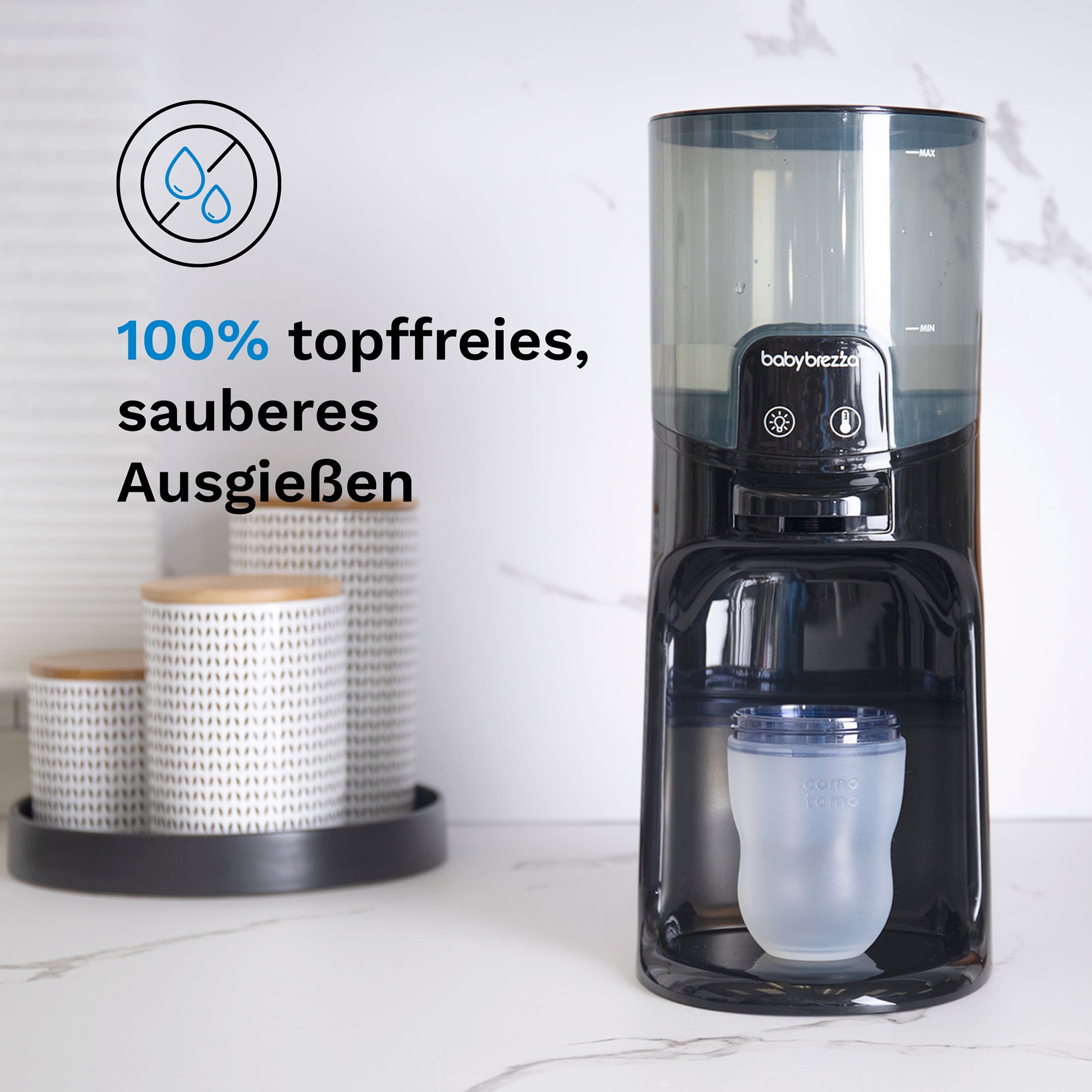 Babykostwärmer, babybrezza, Schwarz – Produktansicht