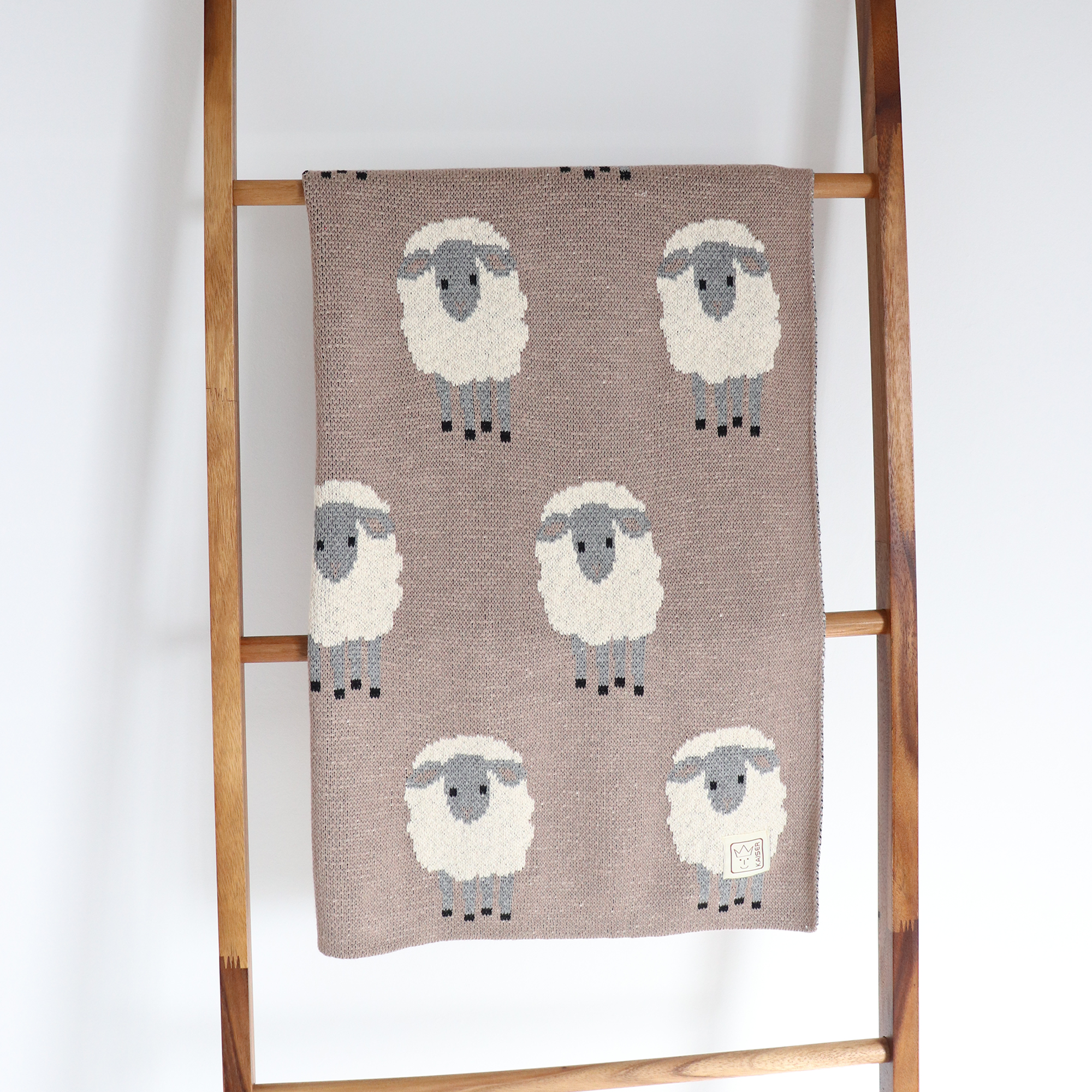Strickdecken, KAISER, Braun – Besonderheit: Größe ca. 80 x 100 cm