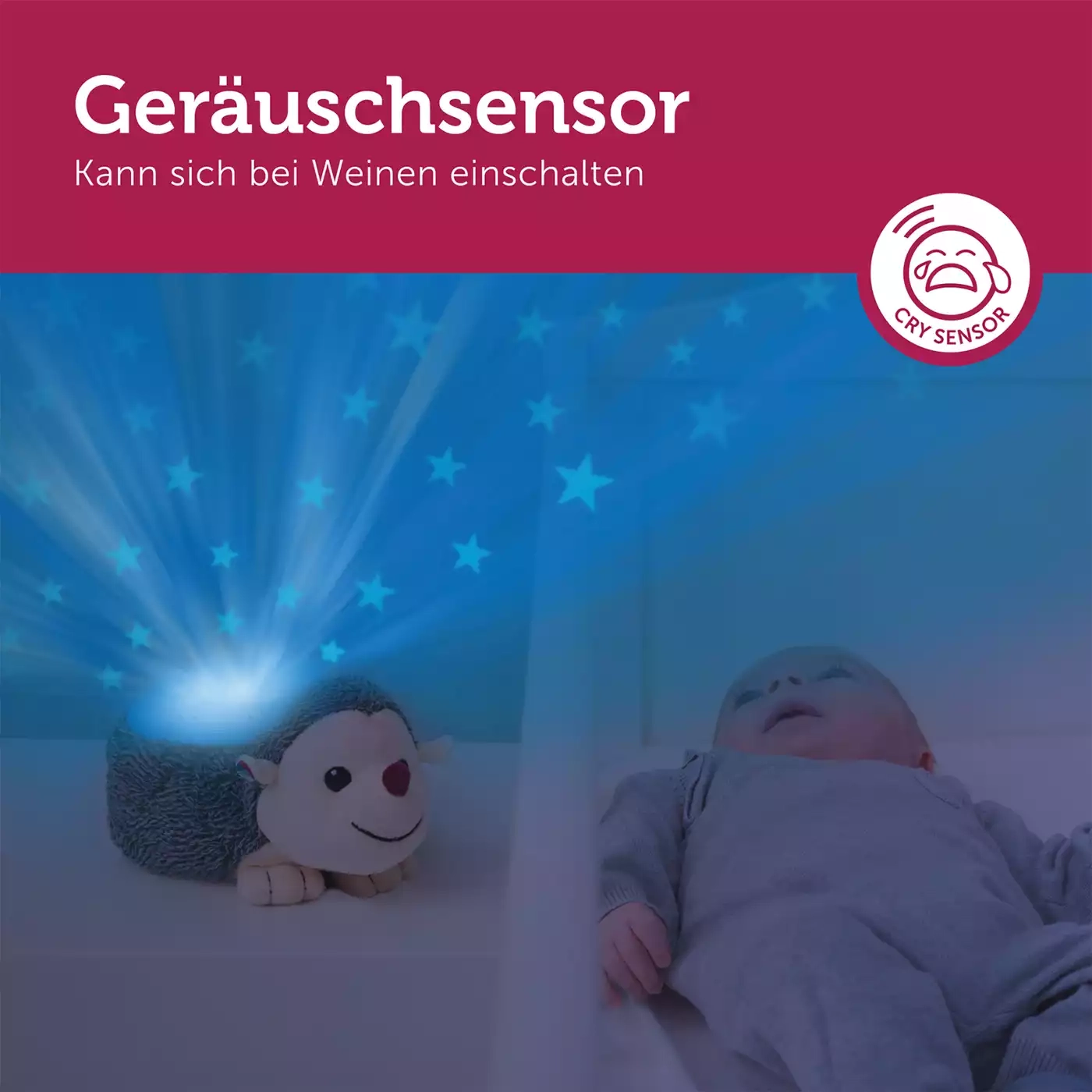 Nachtlichter, ZAZU, Grau – Produktansicht