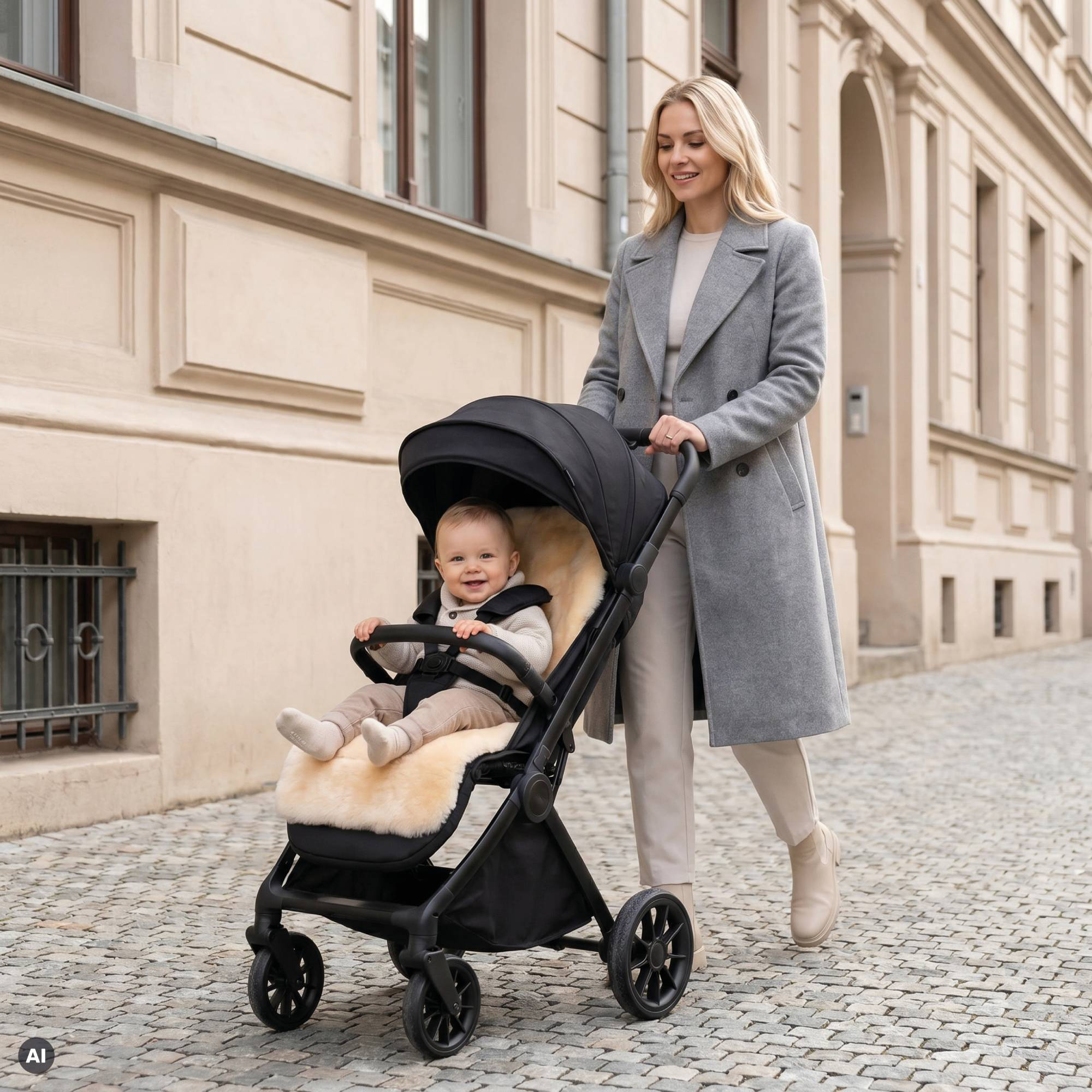 Kinderwagen Zubehör, LITTLE ONE, Beige – Produktansicht