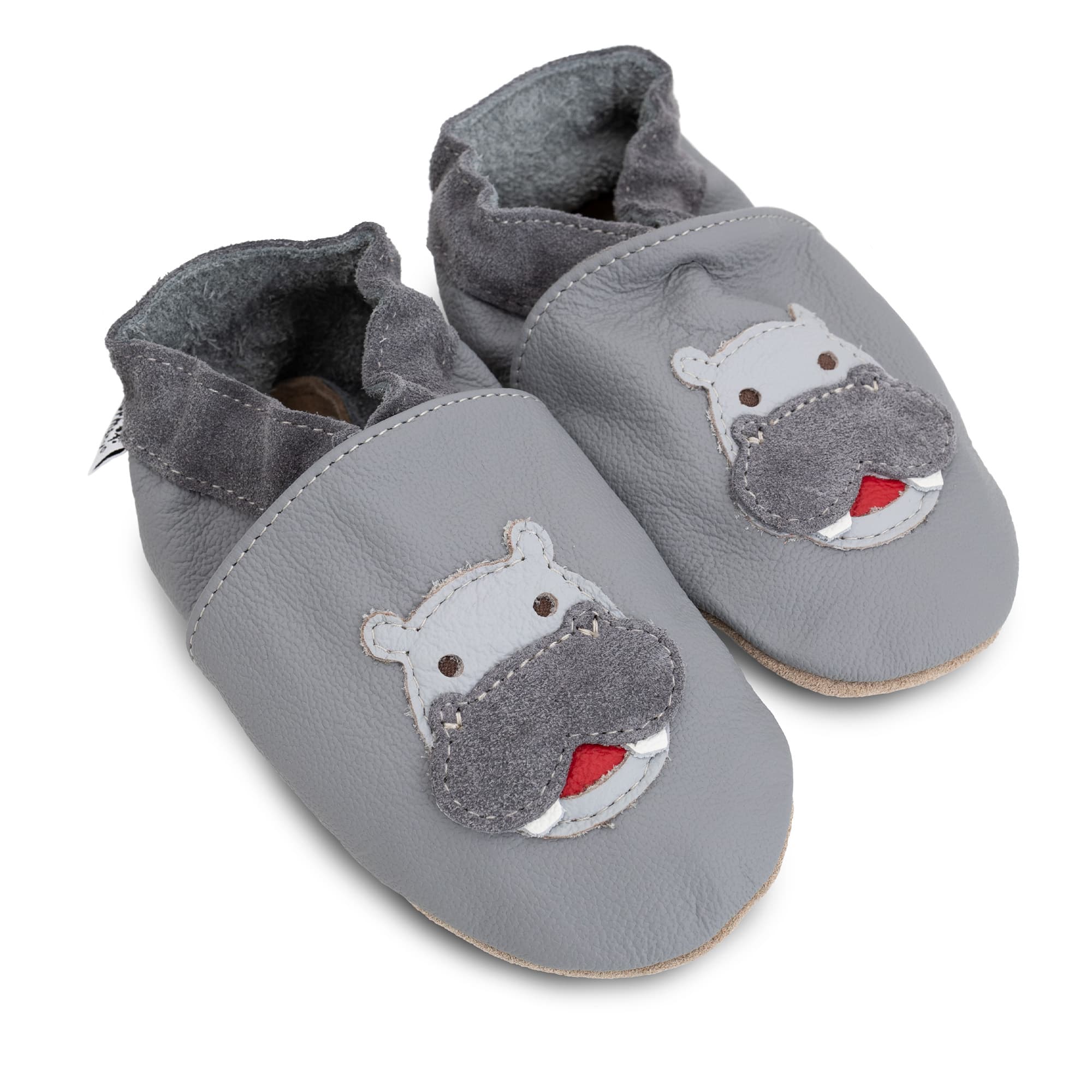 Krabbelschuhe, HOBEA, Grau – Produktansicht