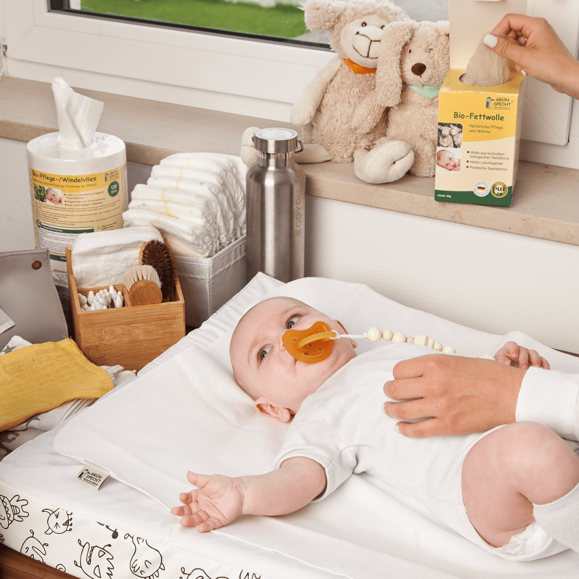 Körperpflege, GRÜNSPECHT, Beige – Produktansicht