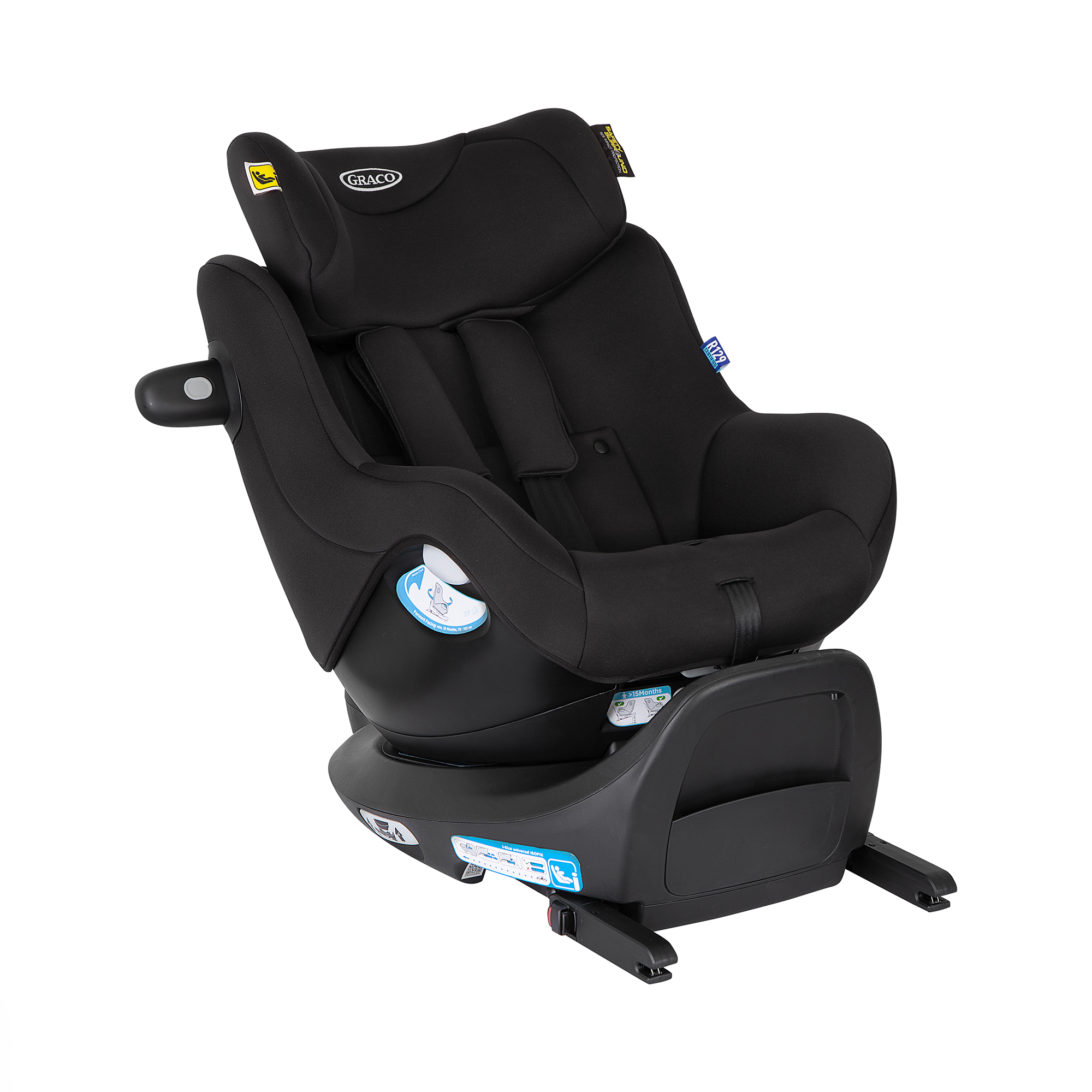 Reboarder 0-18 kg, Gruppe 0+/1, GRACO, Schwarz – Produktansicht