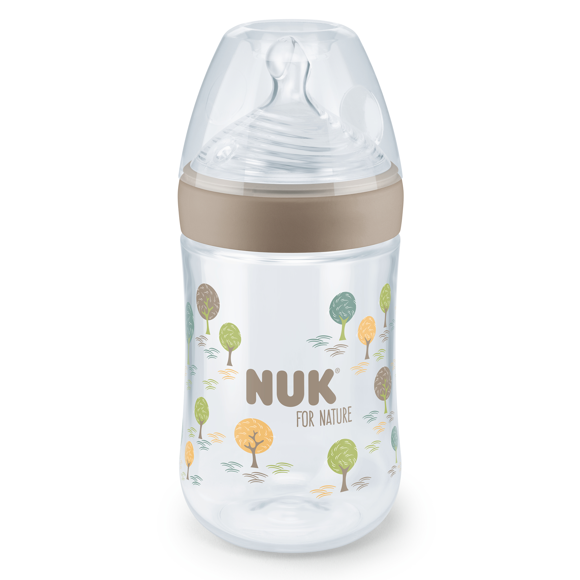 NUK for Nature Babyflasche 240 ml Wald NUK Beige Beige 2000583033608 1