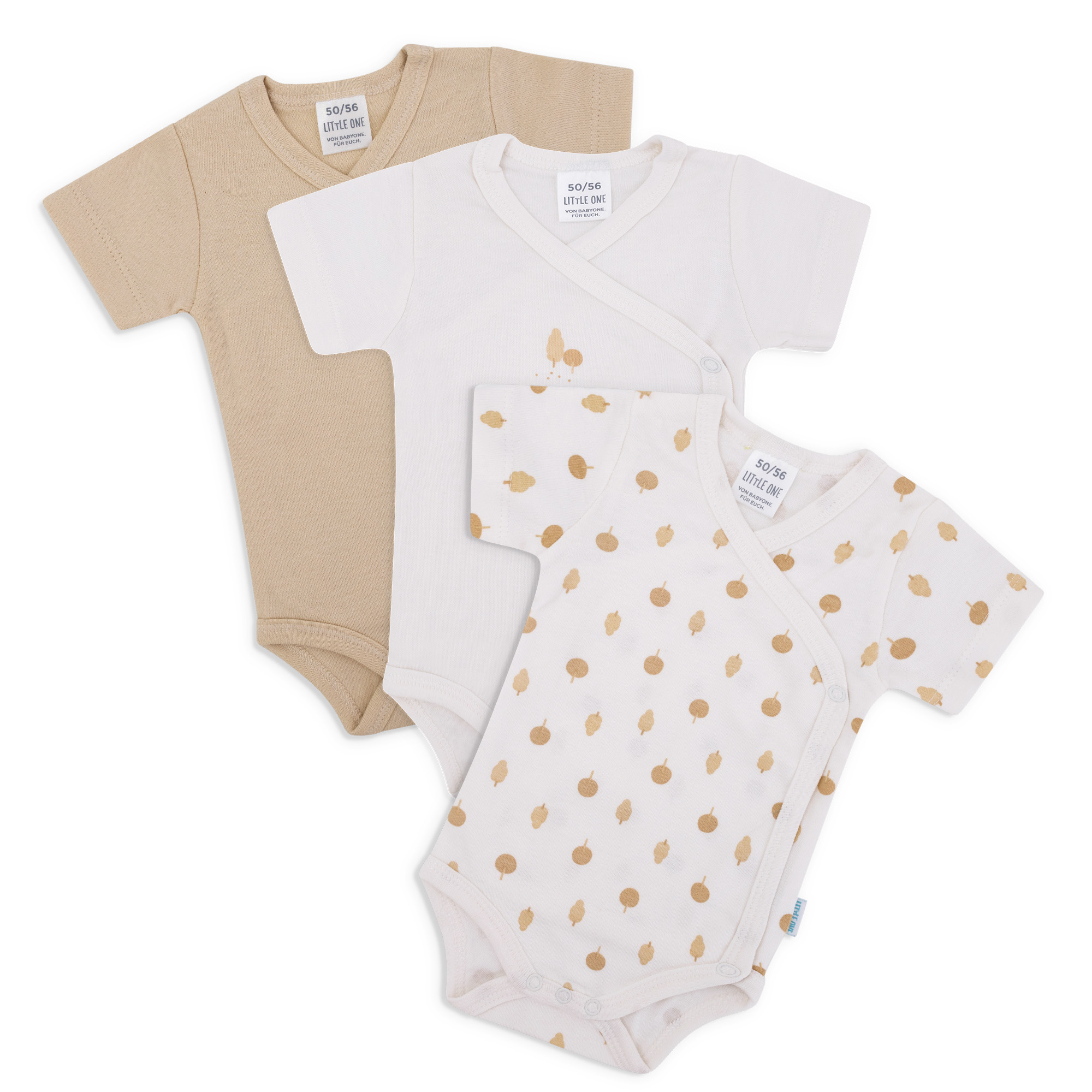 Wickelbodys, LITTLE ONE, Beige – Besonderheit: 100% Baumwolle