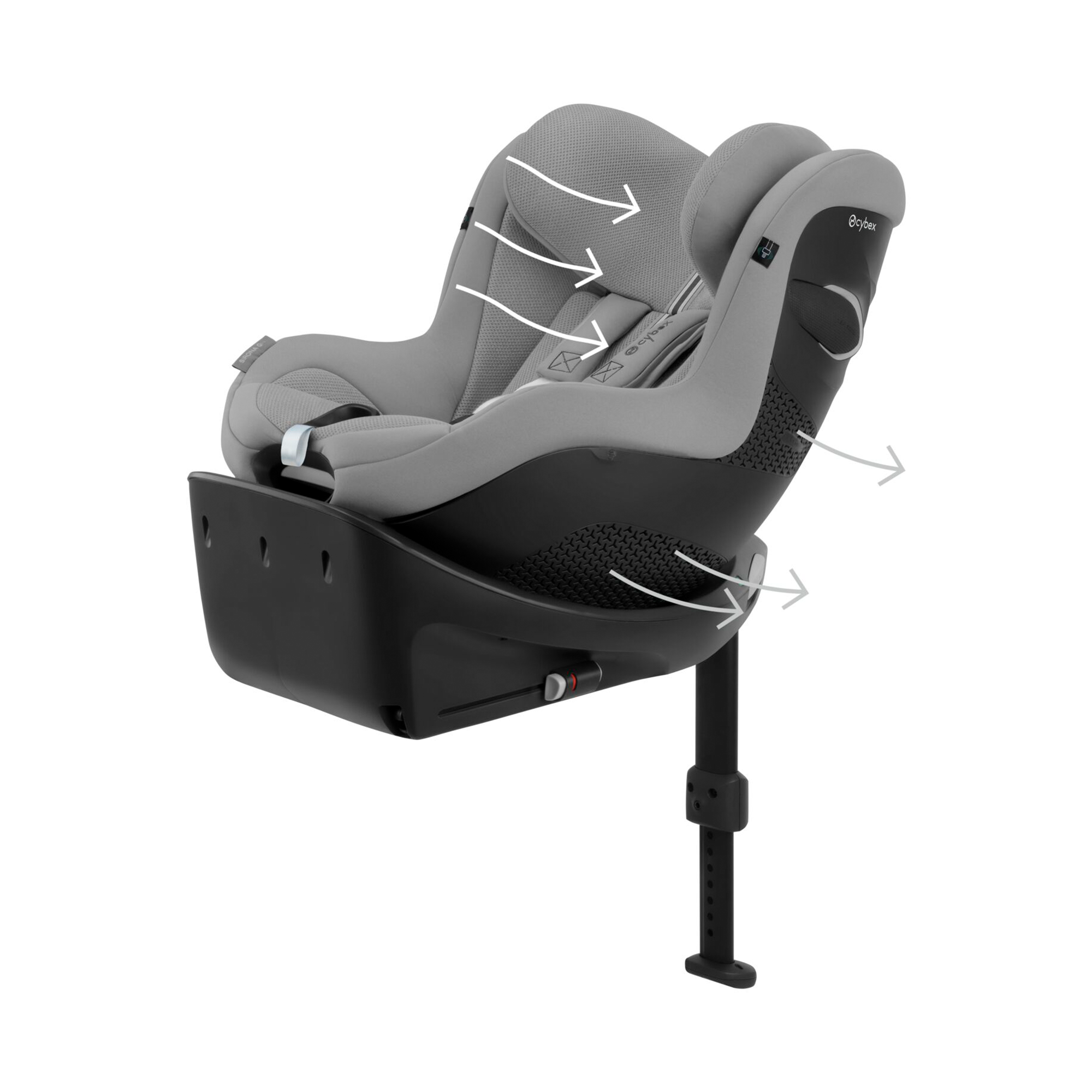 Reboarder 0-18 kg, Gruppe 0+/1, cybex, Grau – Produktansicht