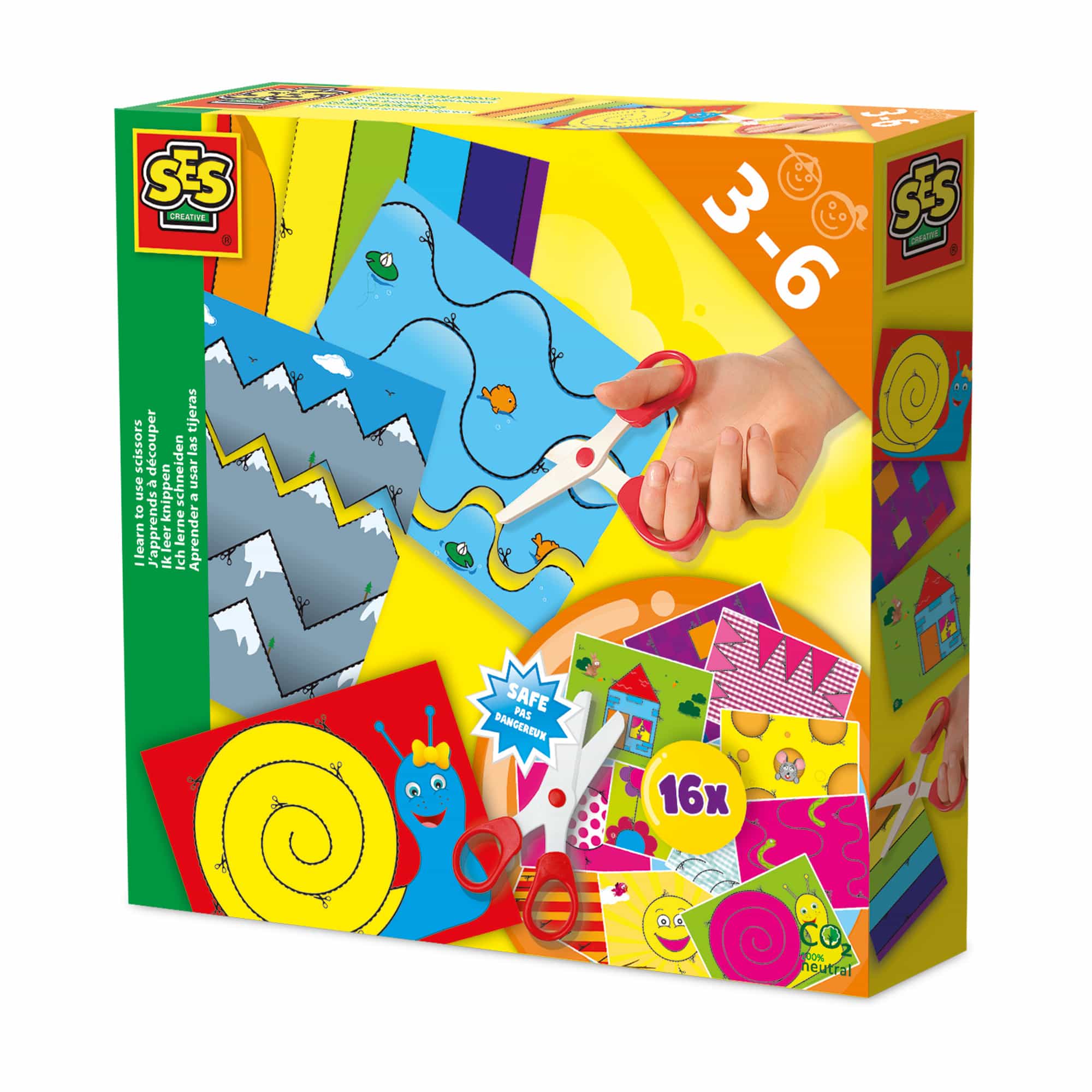 Produkte, SES CREATIVE, Gelb – Besonderheit: mit Sicherheitsschere aus Kunststoff