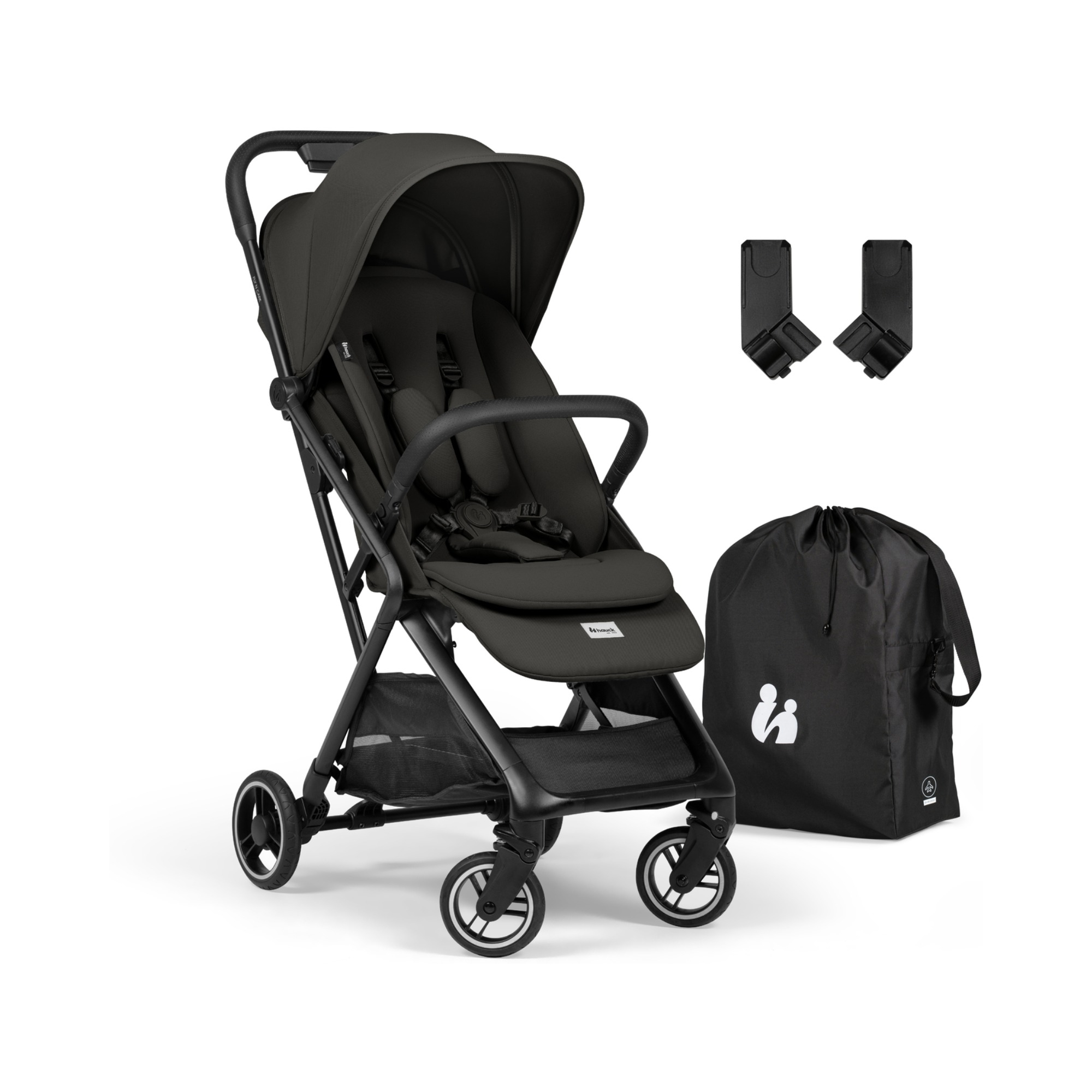 Reisebuggys, hauck, Schwarz – Besonderheit: perfekt für Zug und Flugzeug, ab Geburt bis ca. 22 kg