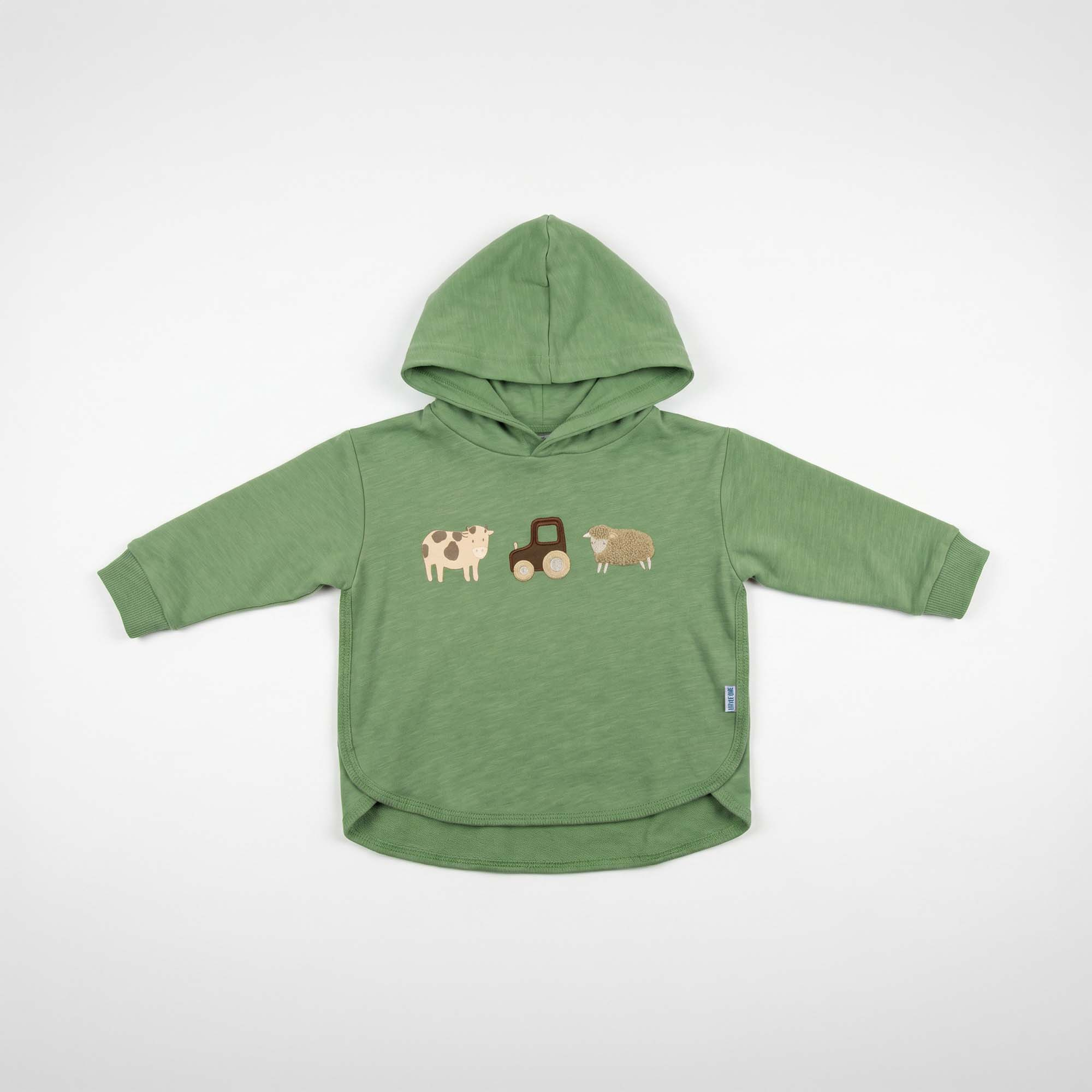 Hoodies, LITTLE ONE, Grün – Besonderheit: Oeko-Tex Standard 100 zertifiziert (Zertifizierungsnummer 08.0.60350 HOHENSTEIN HTTI)