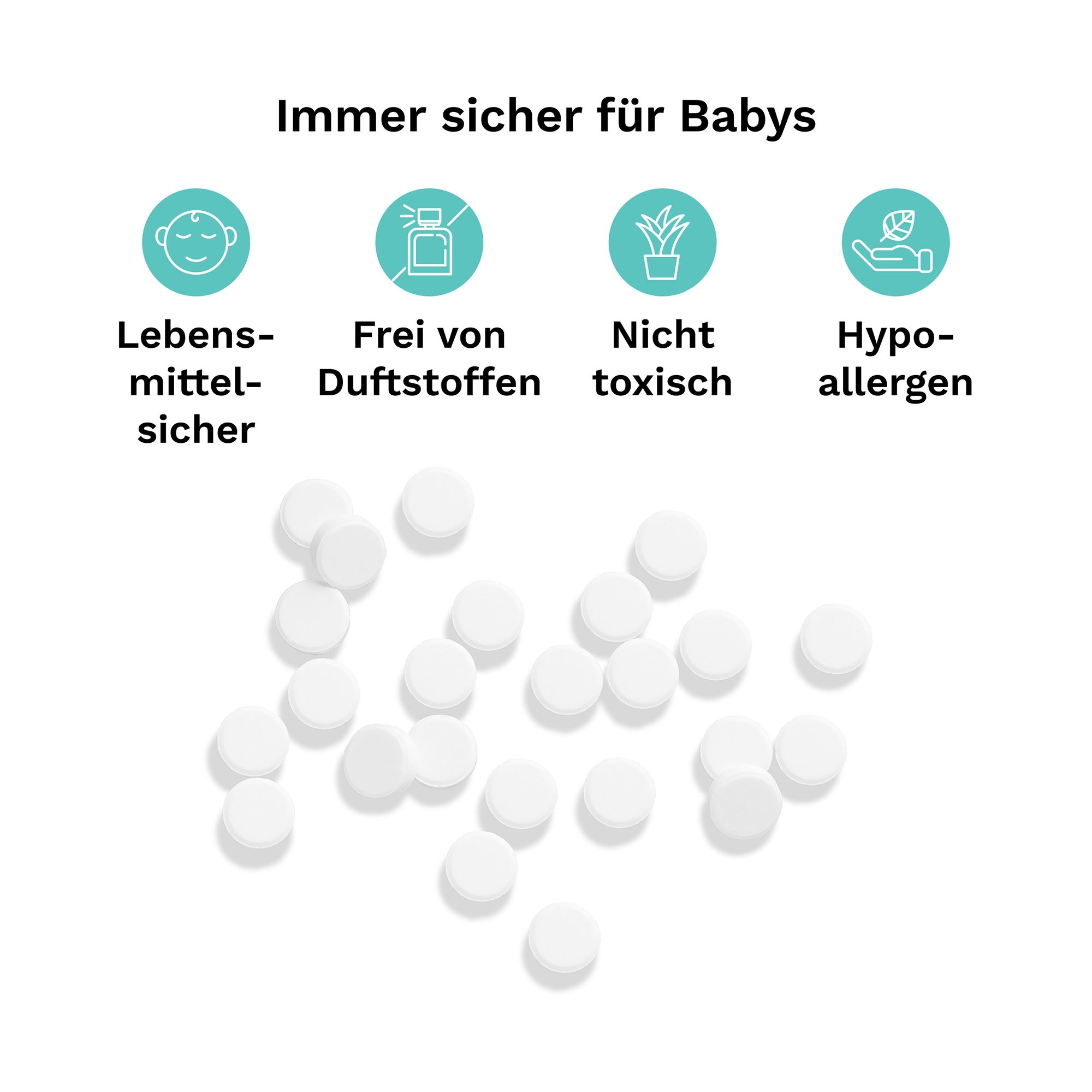 Vaporisatoren, babybrezza, Weiß – Produktansicht