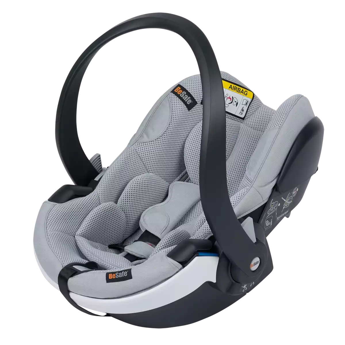 Babyschalen 0-13 kg, Gruppe 0+, BeSafe, Grau – Produktansicht