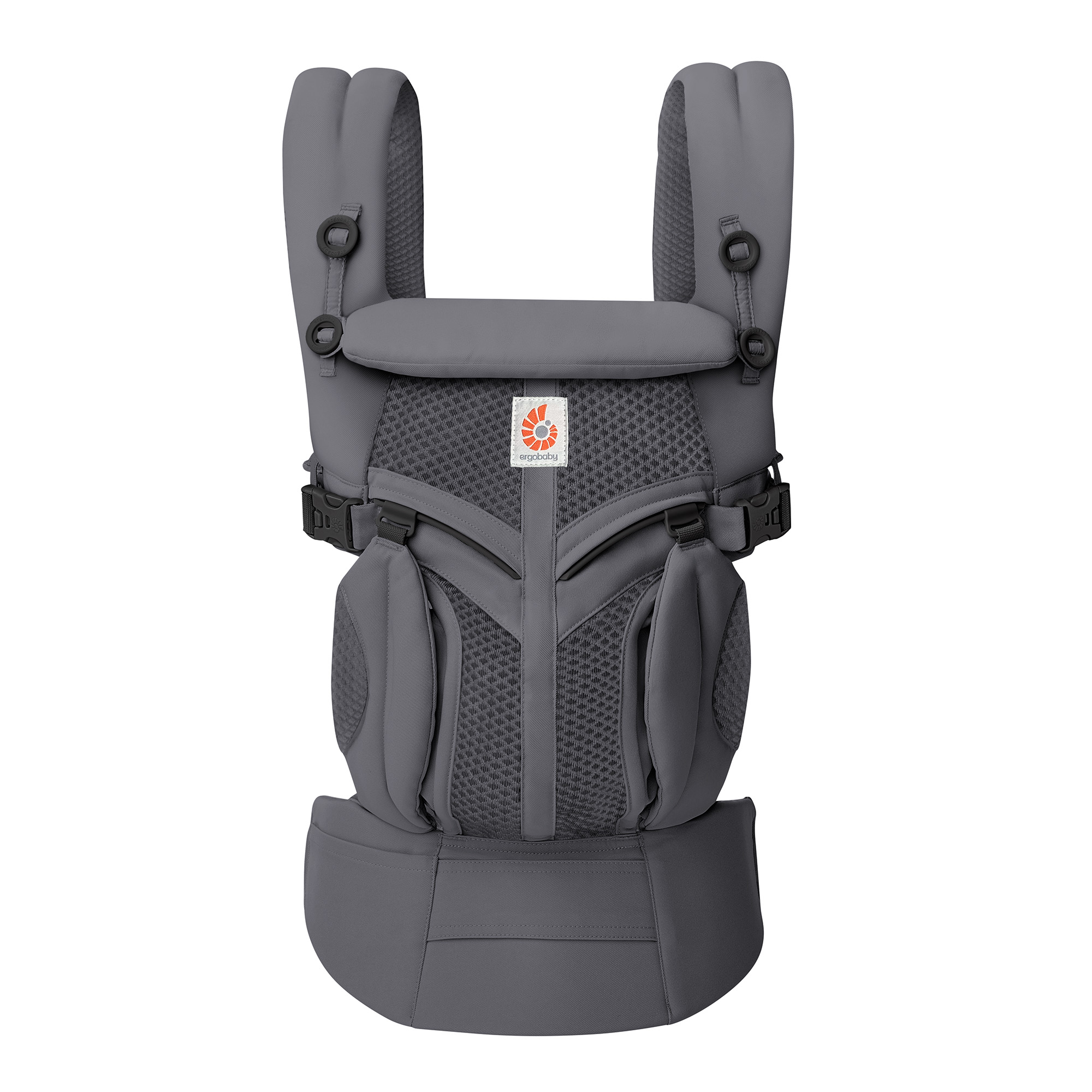 Babytragen, ERGObaby, Grau – Besonderheit: 4 ergonomische Tragepositionen (nach innen, nach außen, auf dem Rücken, auf der Hüfte)