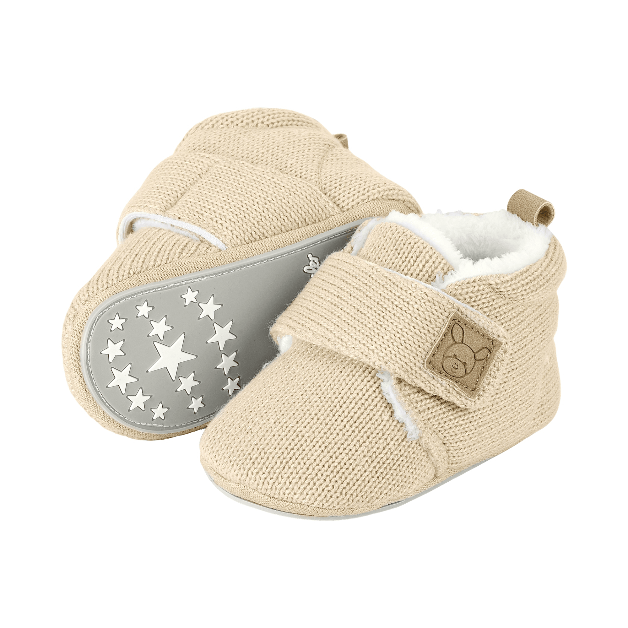 Krabbelschuhe, Sterntaler, Beige – Produktansicht