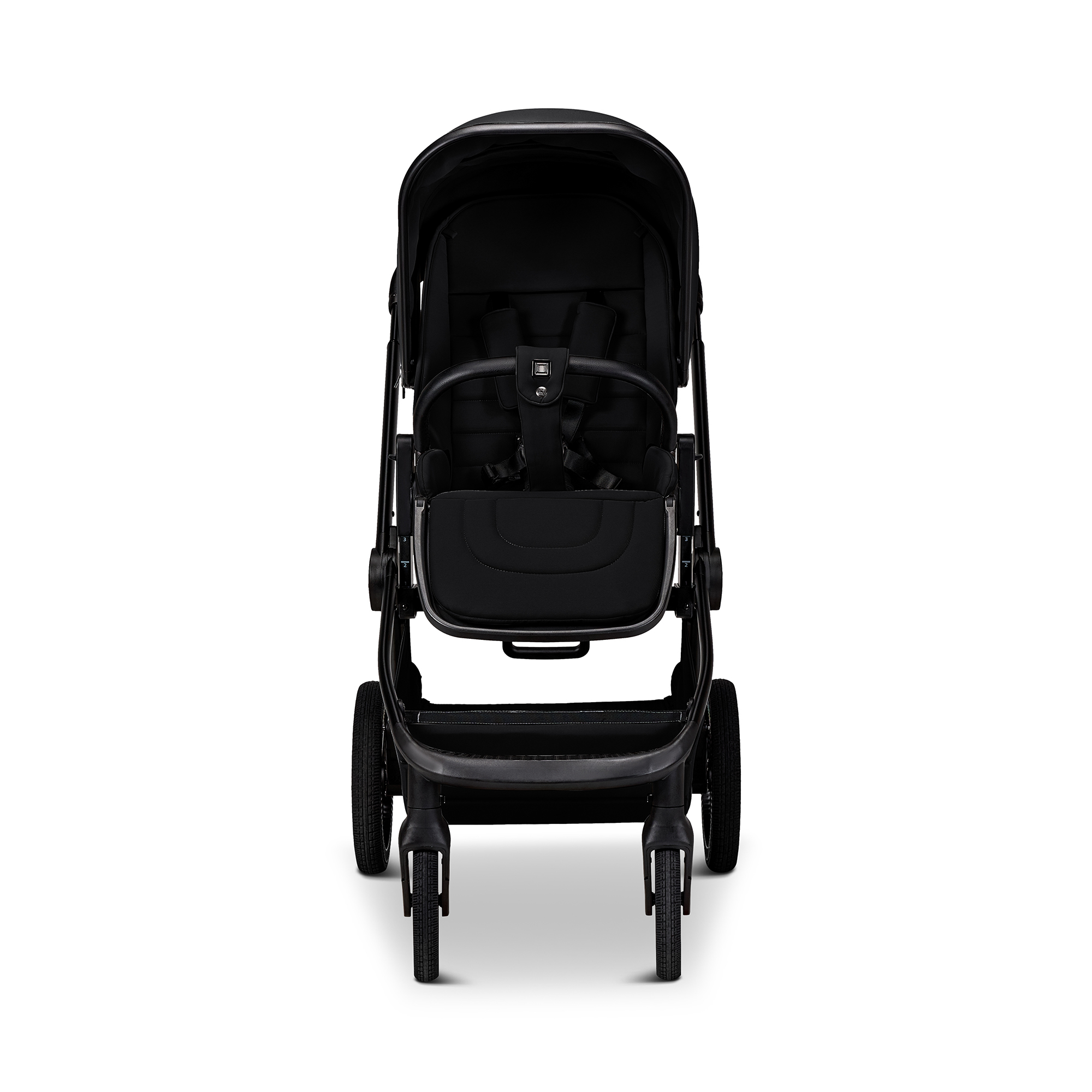 Kombi-Kinderwagen, MOON, Schwarz – Produktansicht